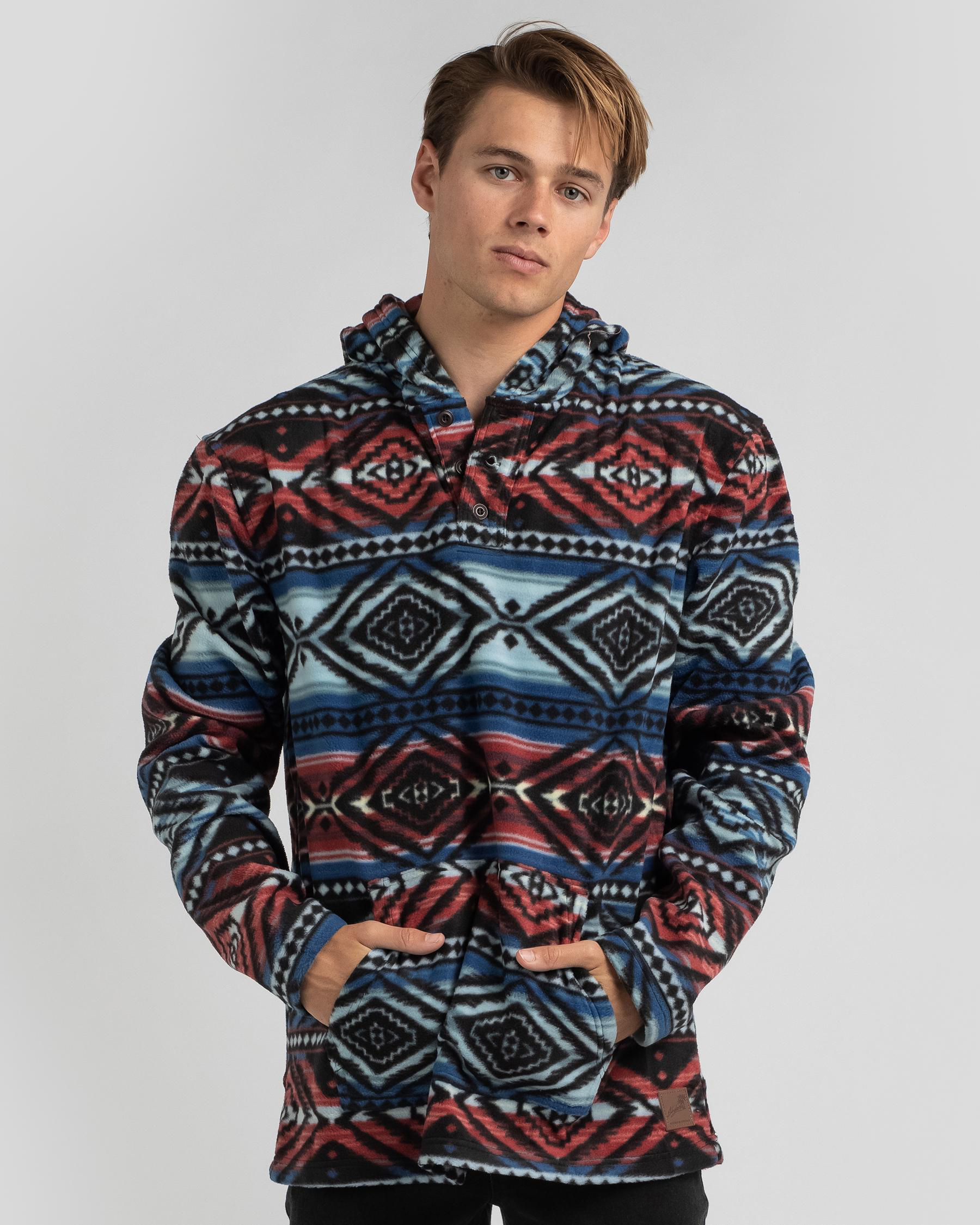 Shop Skylark Breakers Hoodie In Navy/multi Fast Shipping & Easy