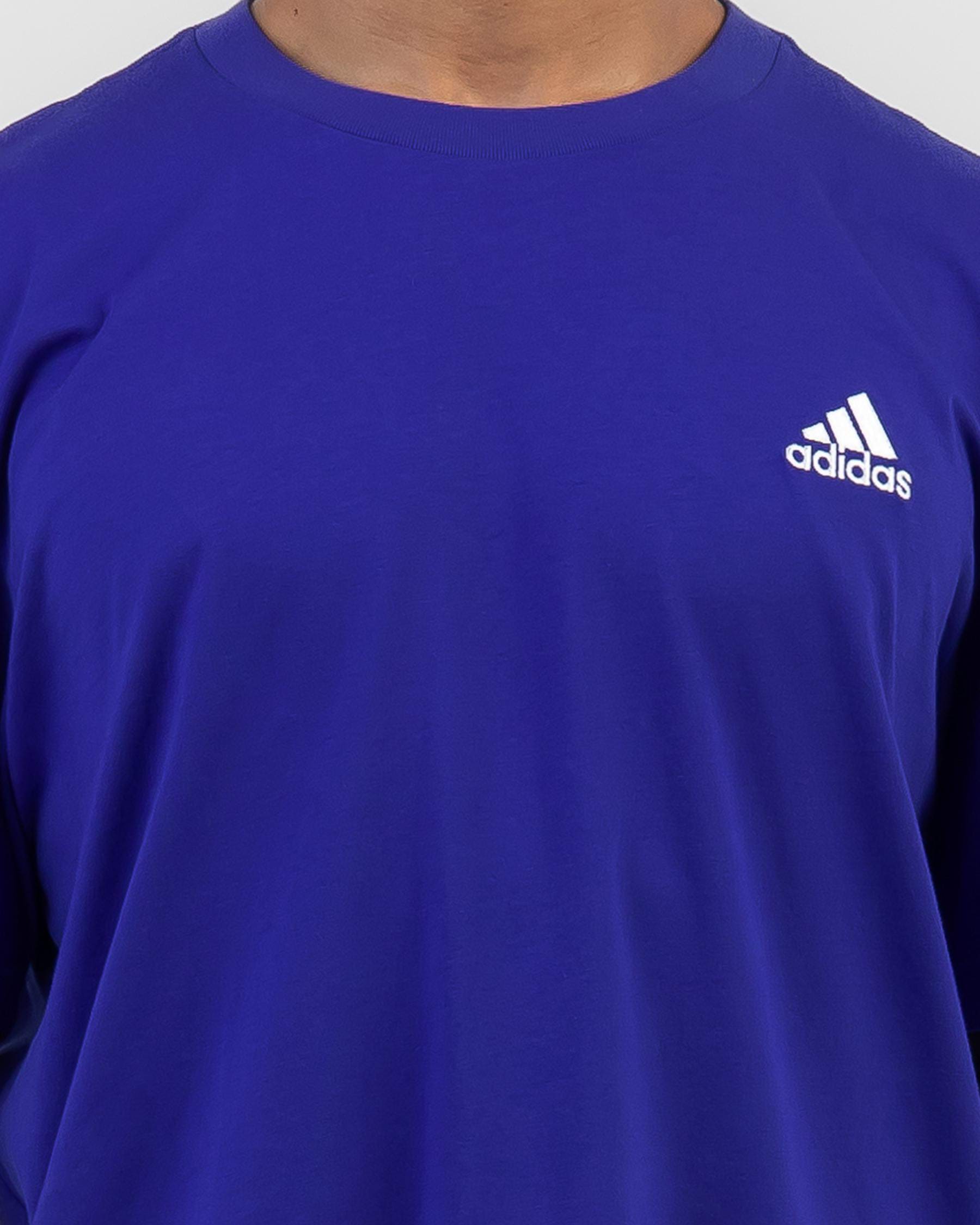 Adidas Small Logo T-Shirt In Semi Lucid Blue - FREE* Shipping & Easy  Returns - City Beach United States