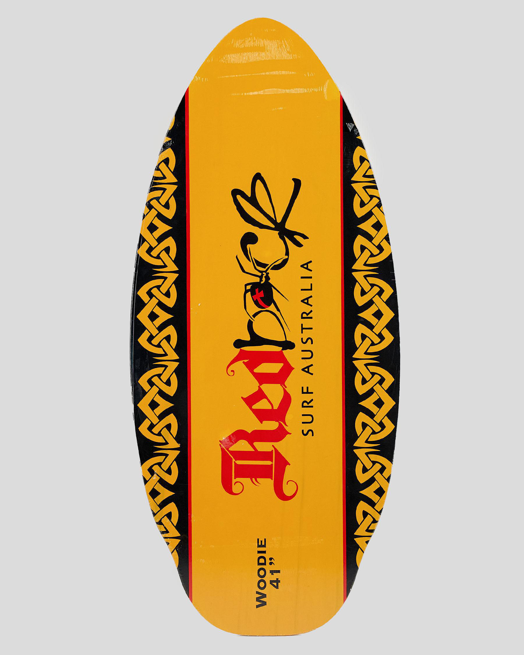 Redback Original 41" Skimboard In Yellow City Beach Australia