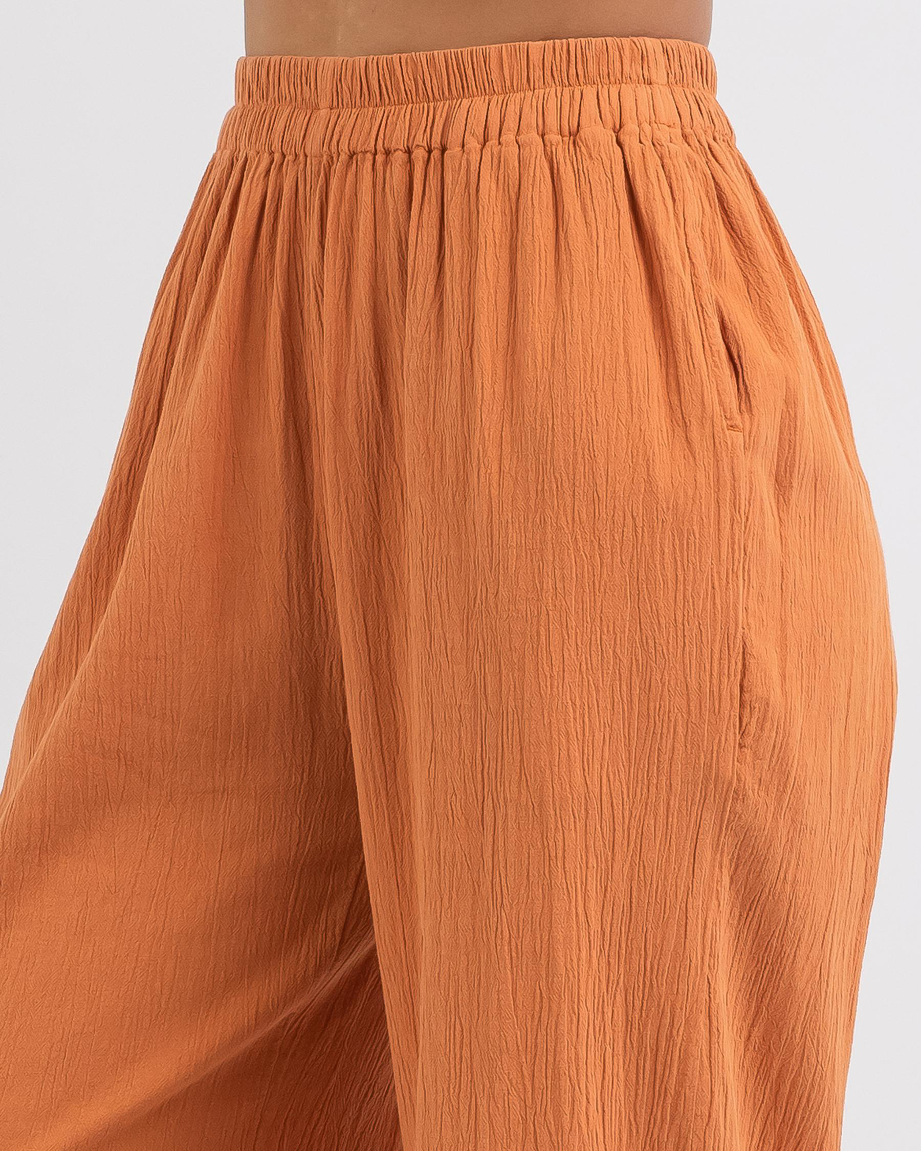 Billabong Follow Me Beach Pants In Toffee Fast Shipping & Easy