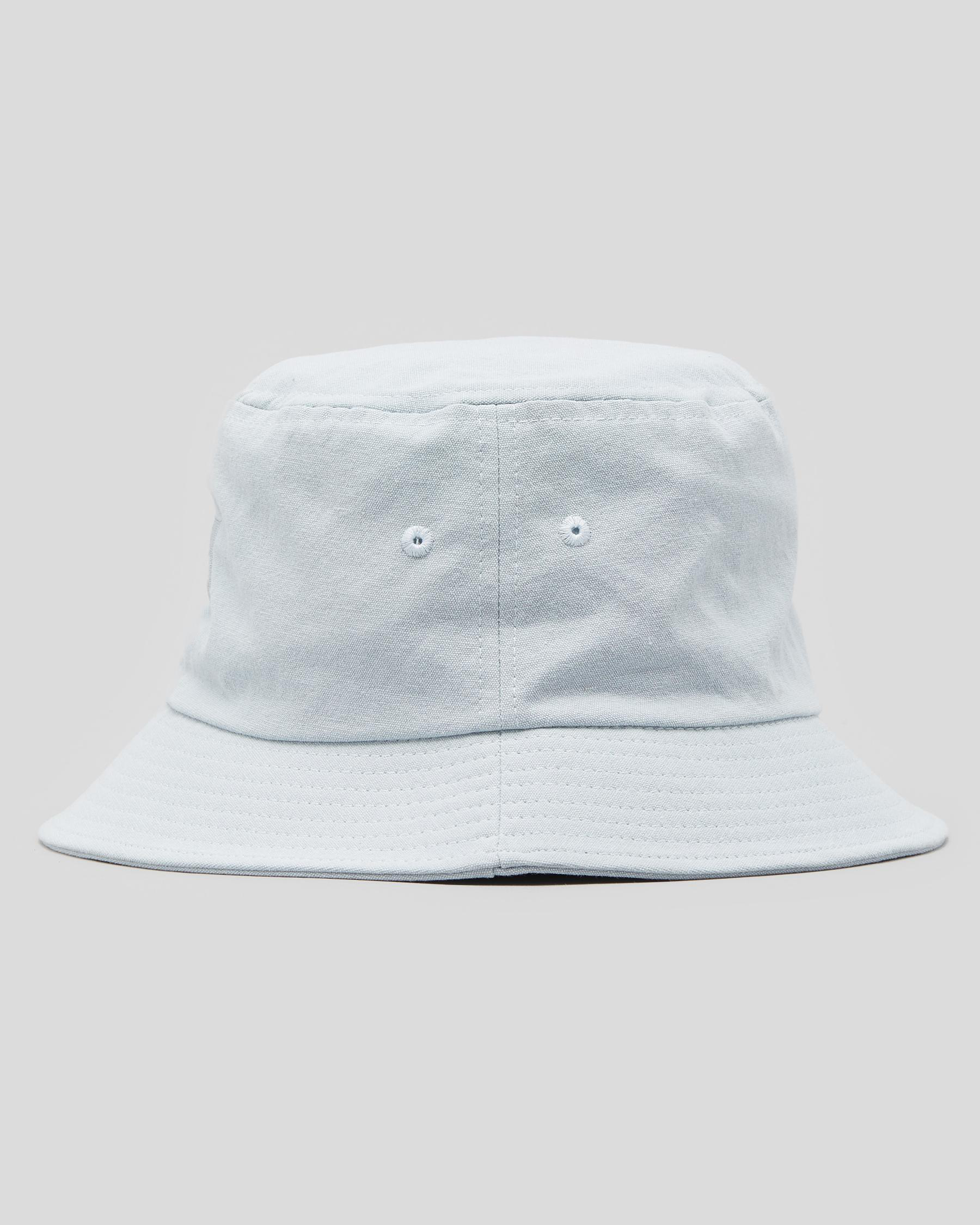 Stussy Canvas Bucket Hat In Ice Blue 