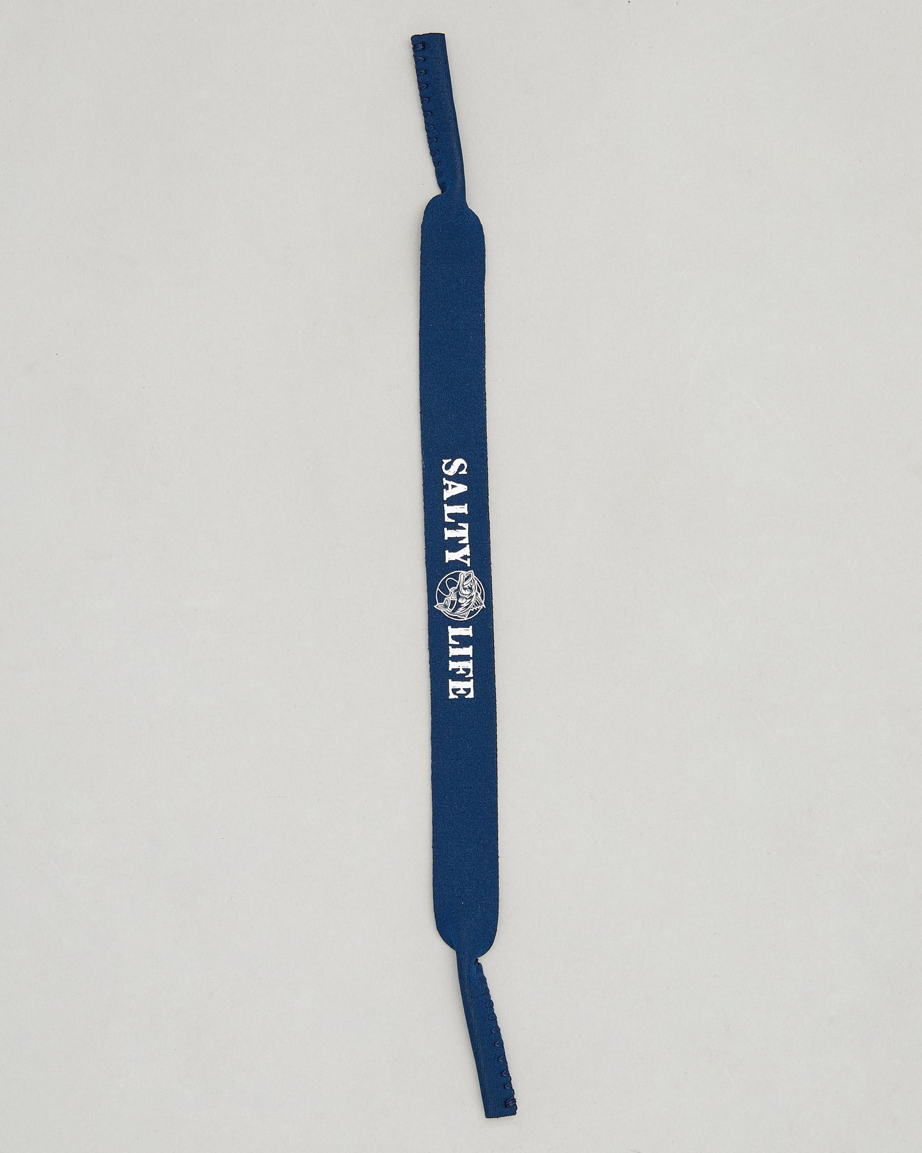 Salty Life Barra Sunglasses Strap In Navy Fast Shipping & Easy