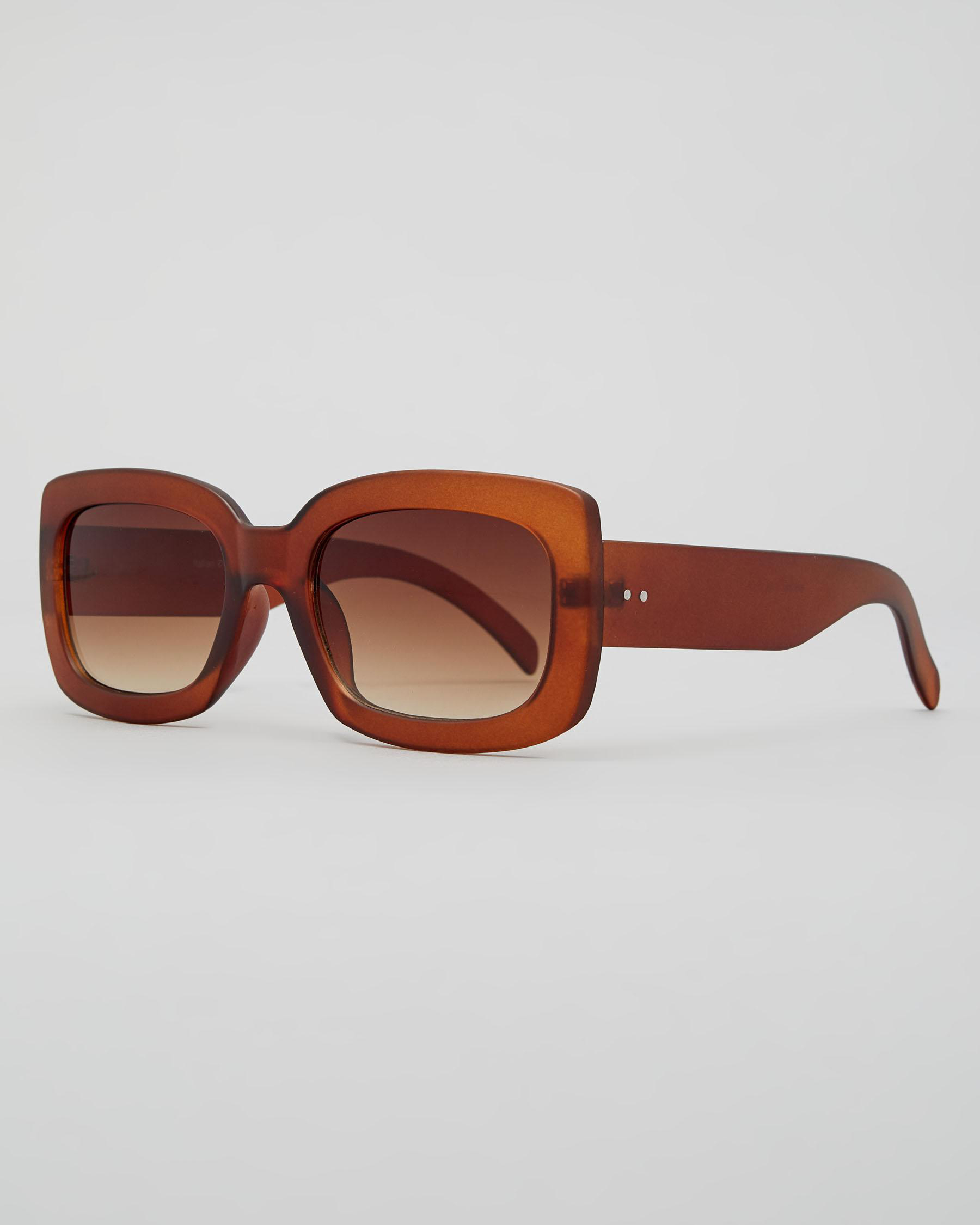 Shop Indie Eyewear Nomad Sunglasses In Matte Tobacco/grad Brown Fast