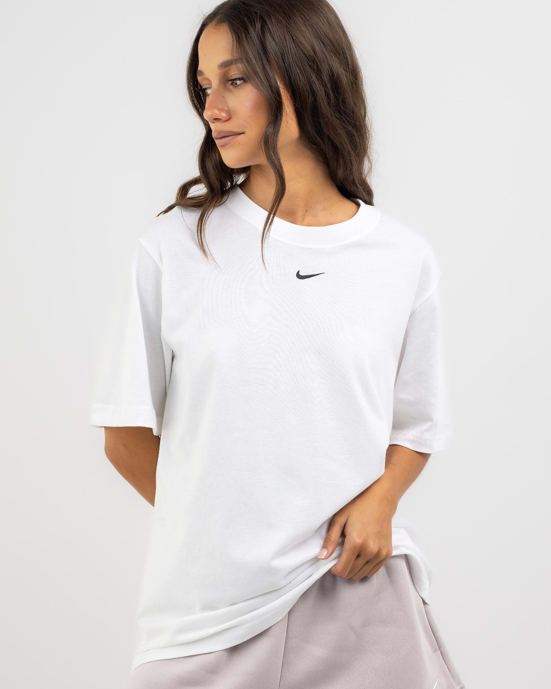 Nike Essential T-Shirt In White/black - Fast Shipping & Easy Returns ...