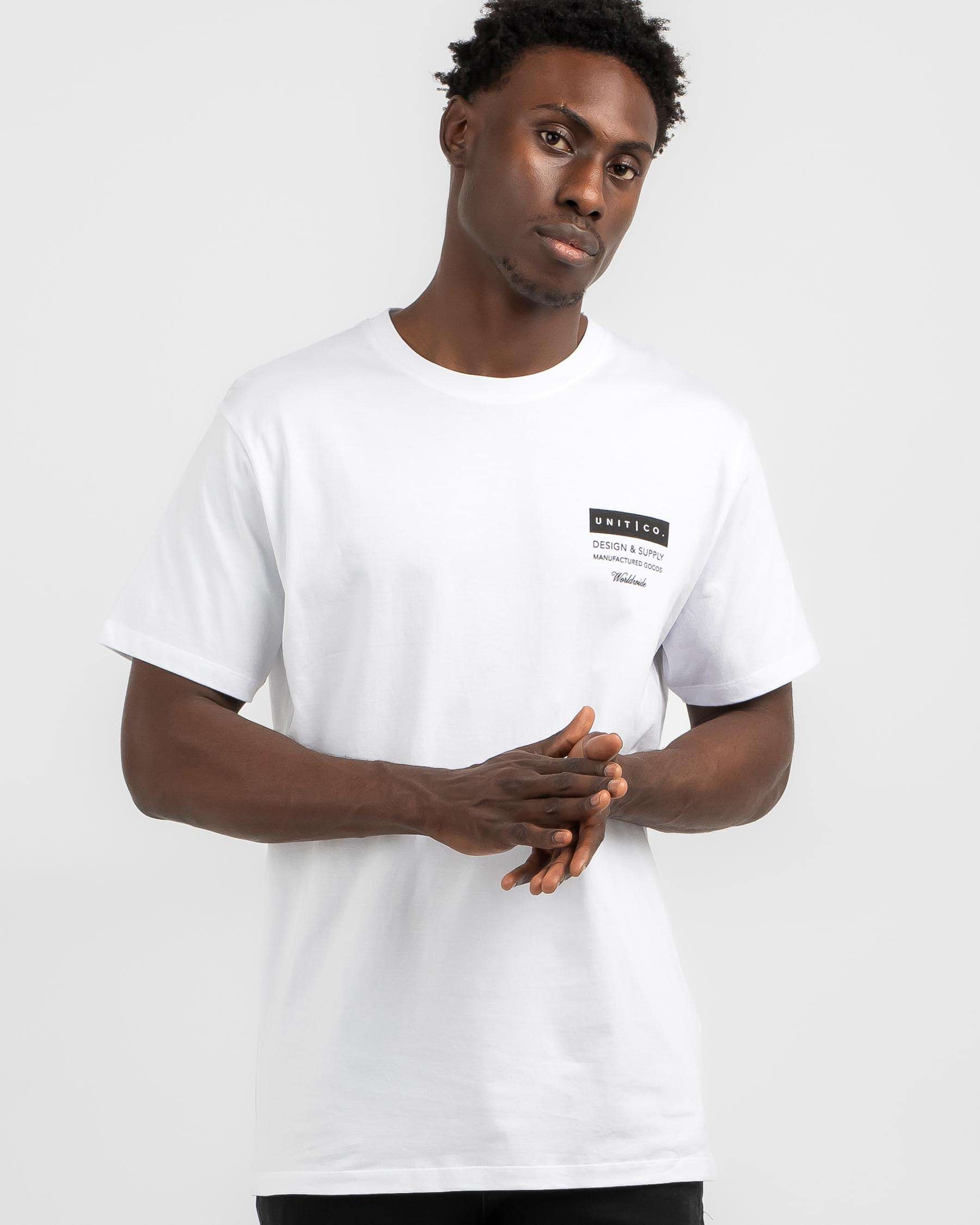 Shop Unit Plate T-Shirt In White - Fast Shipping & Easy Returns - City ...
