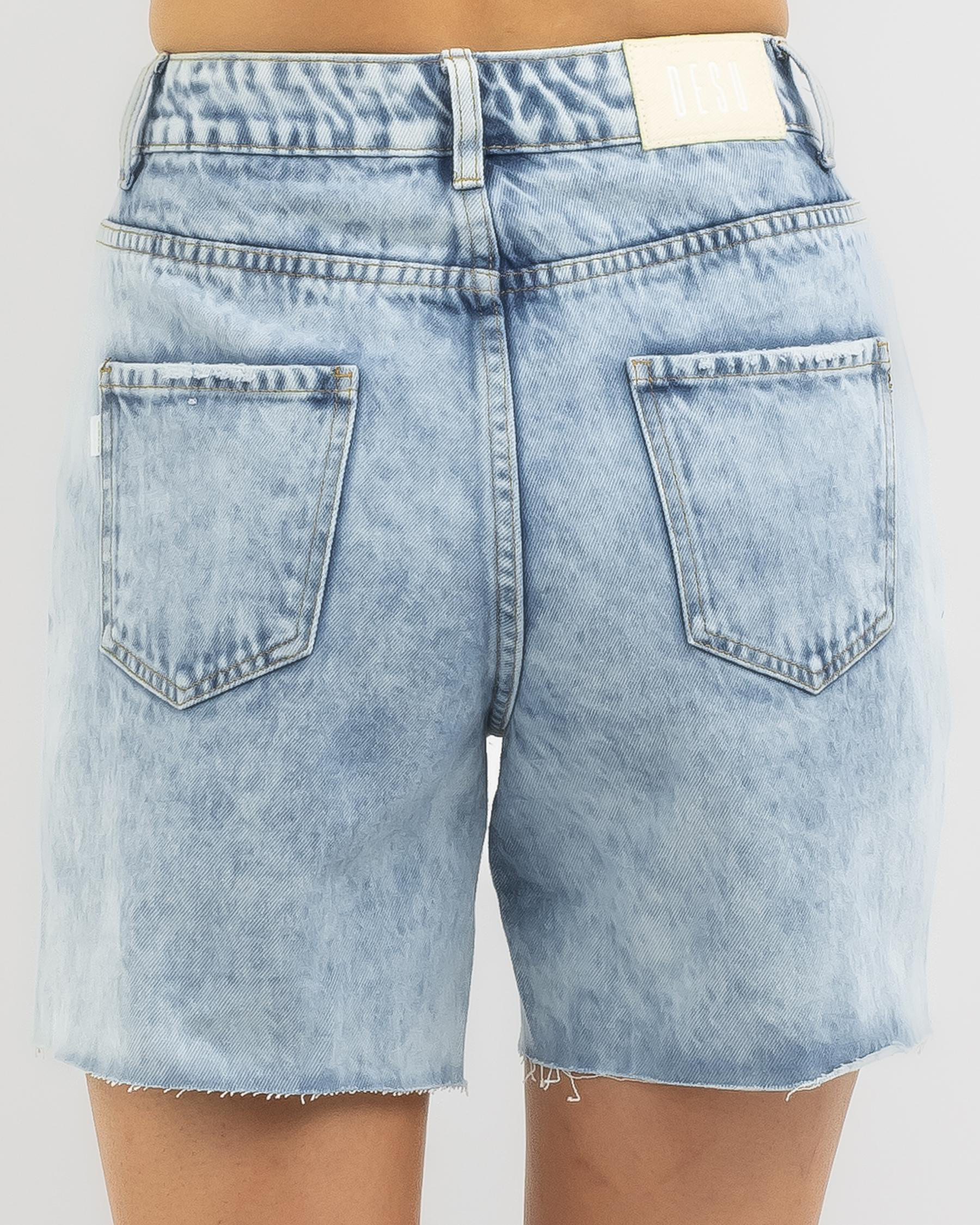 DESU Brody Shorts In Mid Blue - Fast Shipping & Easy Returns - City ...