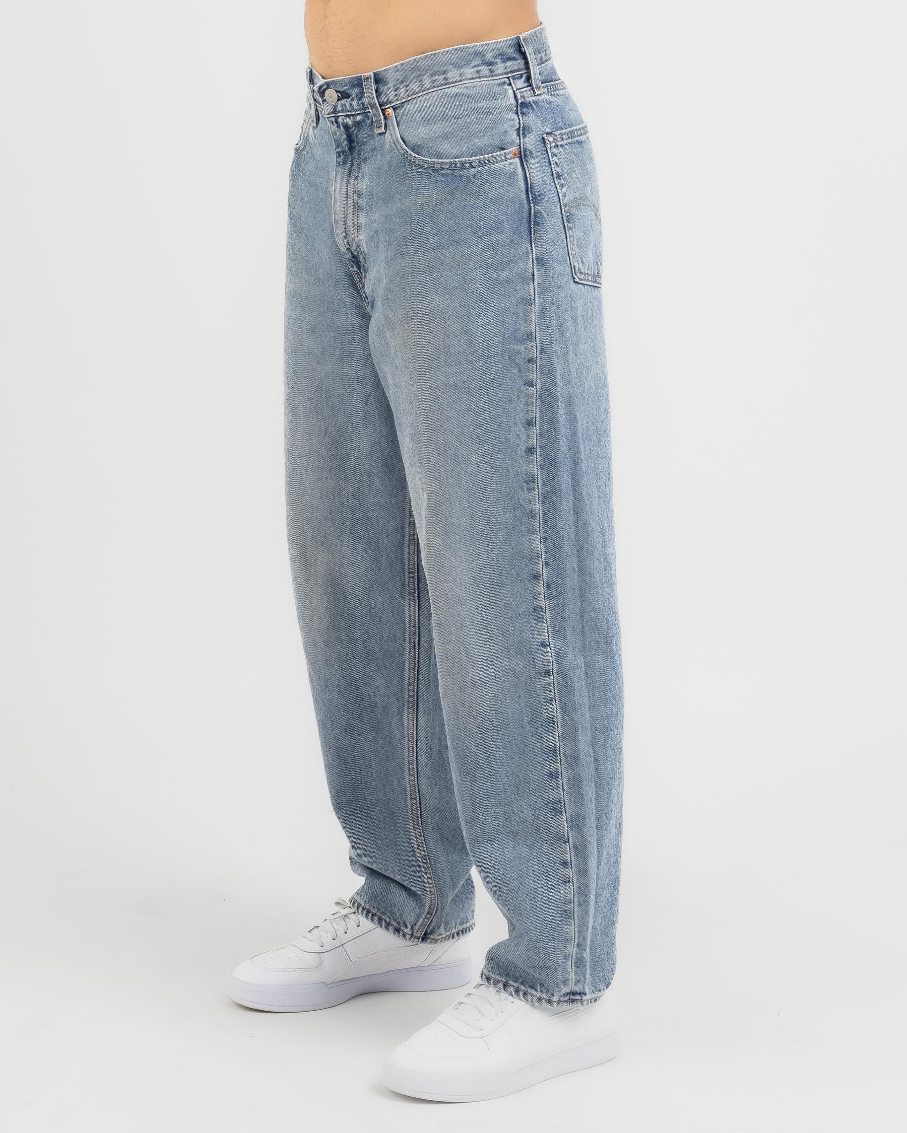 Levi's Stay Baggy Taper Denim Jeans In Light Indigo Stonewash - Fast ...