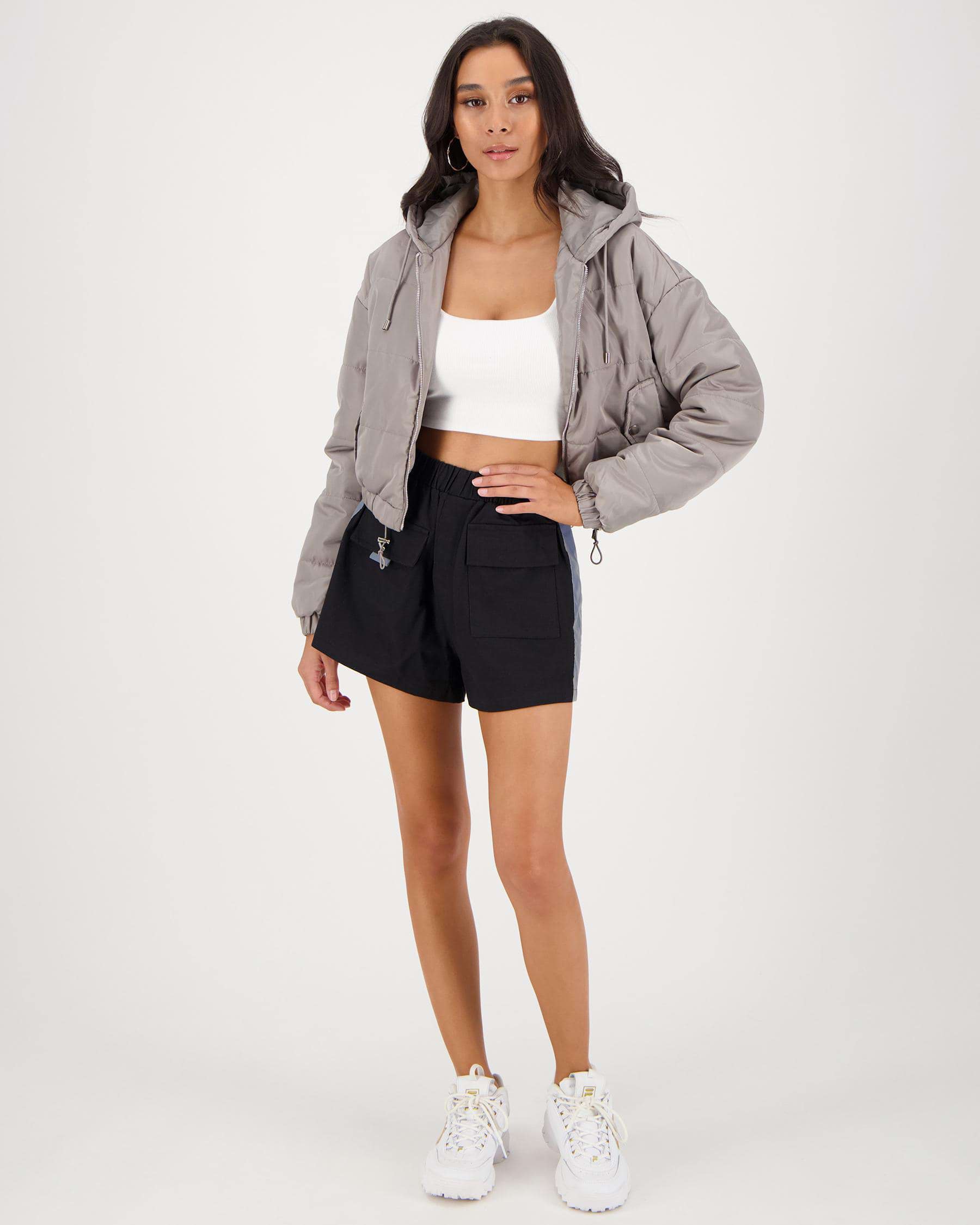 Ava And Ever Aria Jacket In Grey - Fast Shipping & Easy Returns - City ...