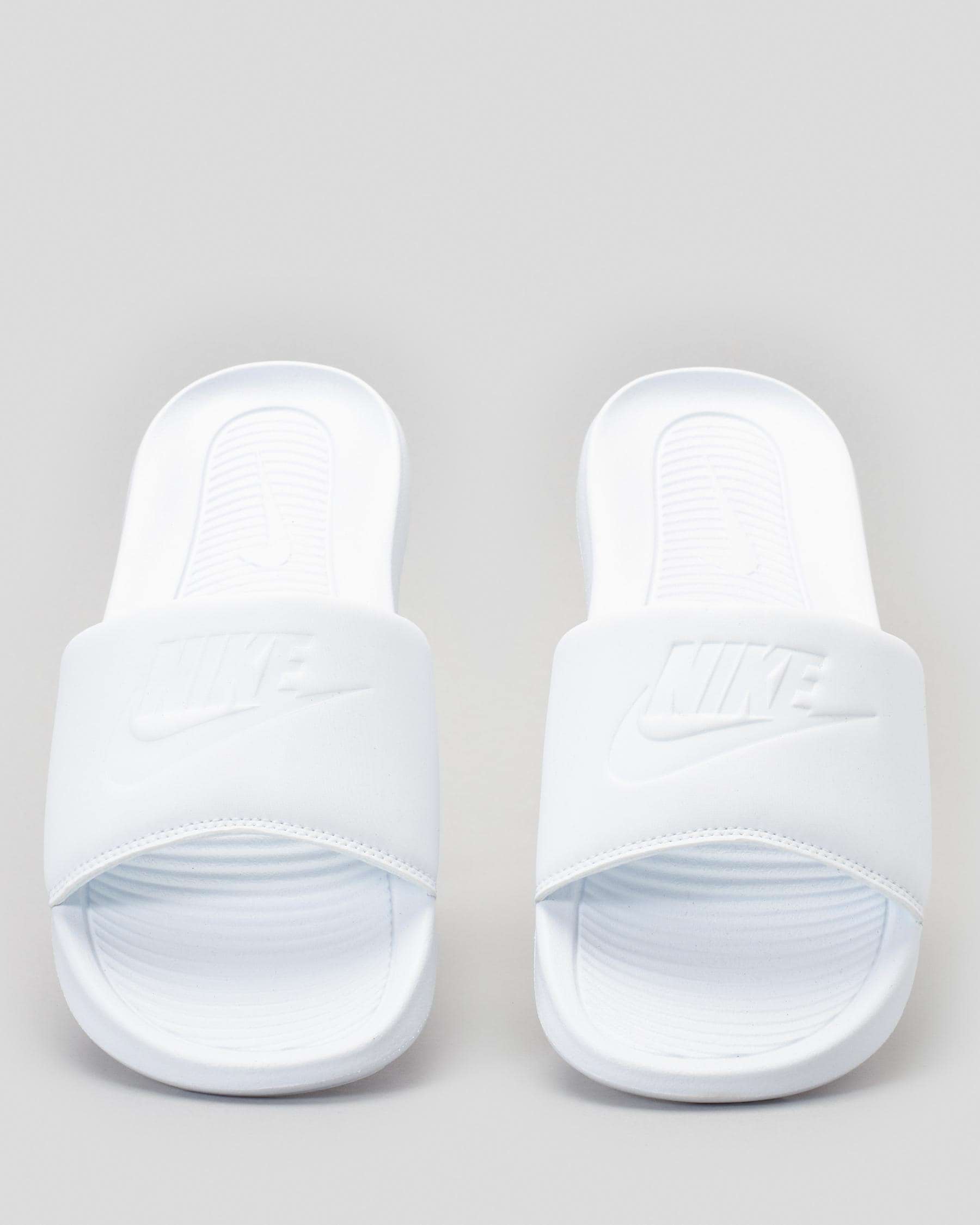 Nike Womens Victori One Slide Sandals In White/white-white - Fast ...