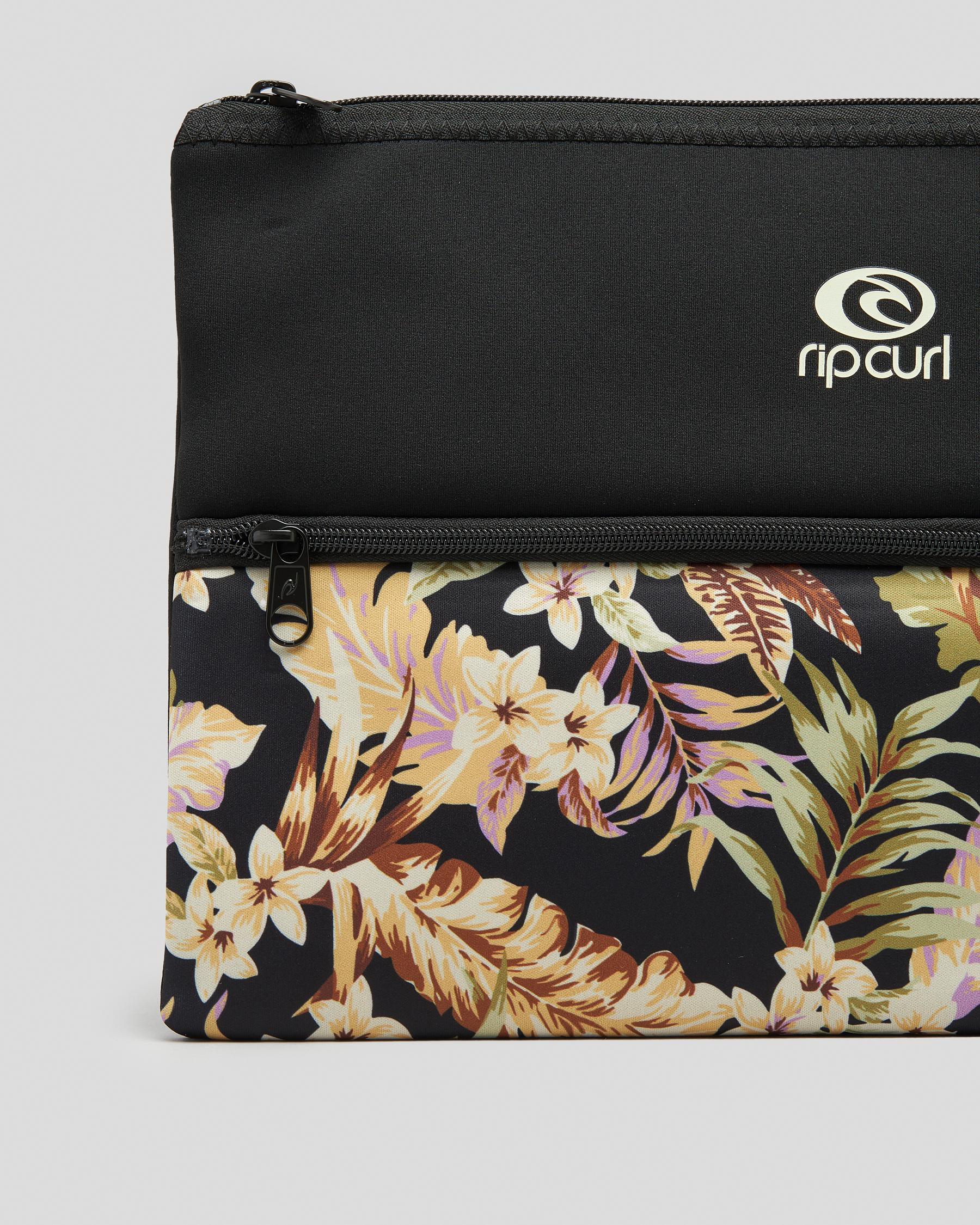 Shop Rip Curl XL Pencil Case In Black Fast Shipping & Easy Returns