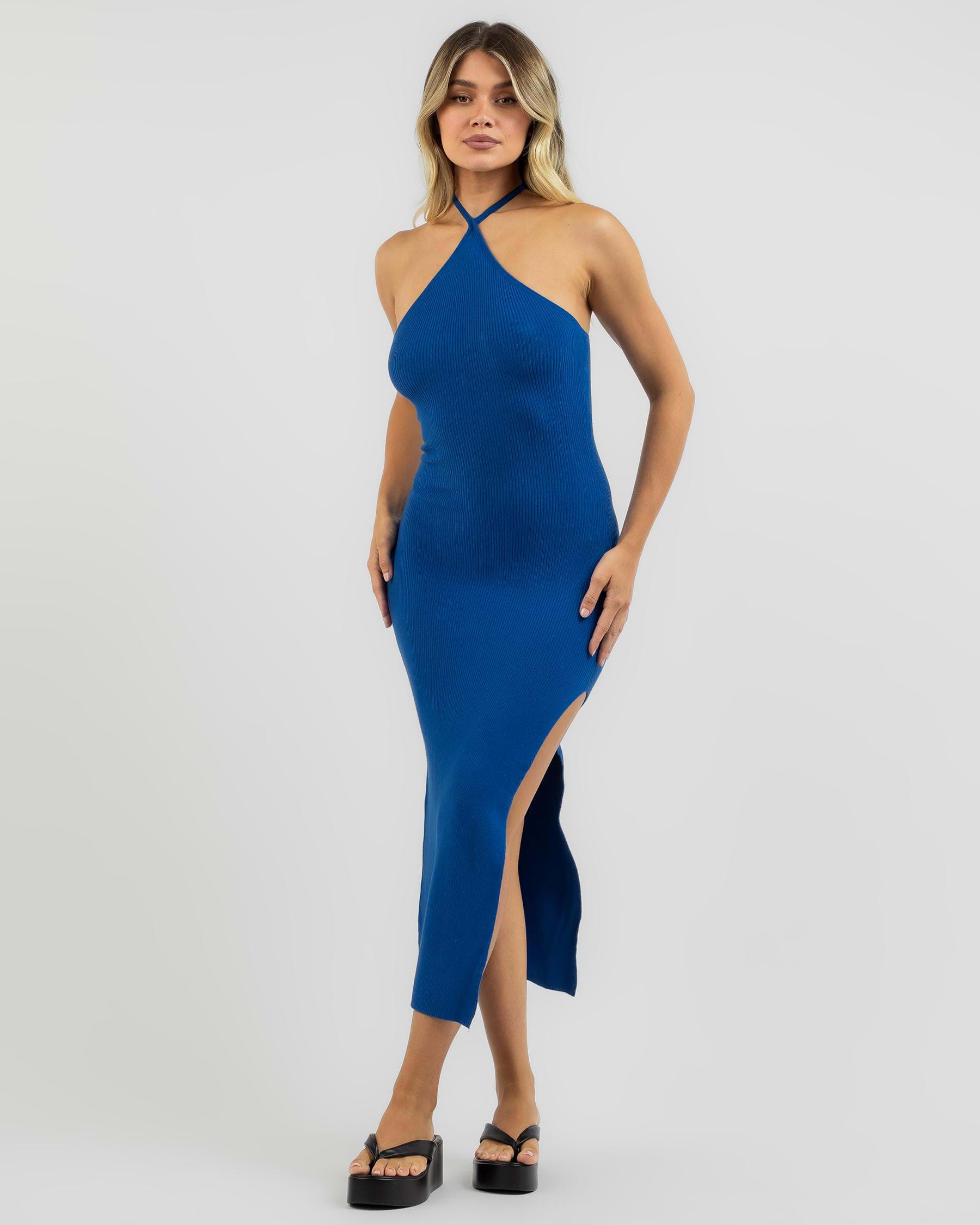 Ava And Ever Mika Midi Dress In Dazzling Blue - Fast Shipping & Easy ...