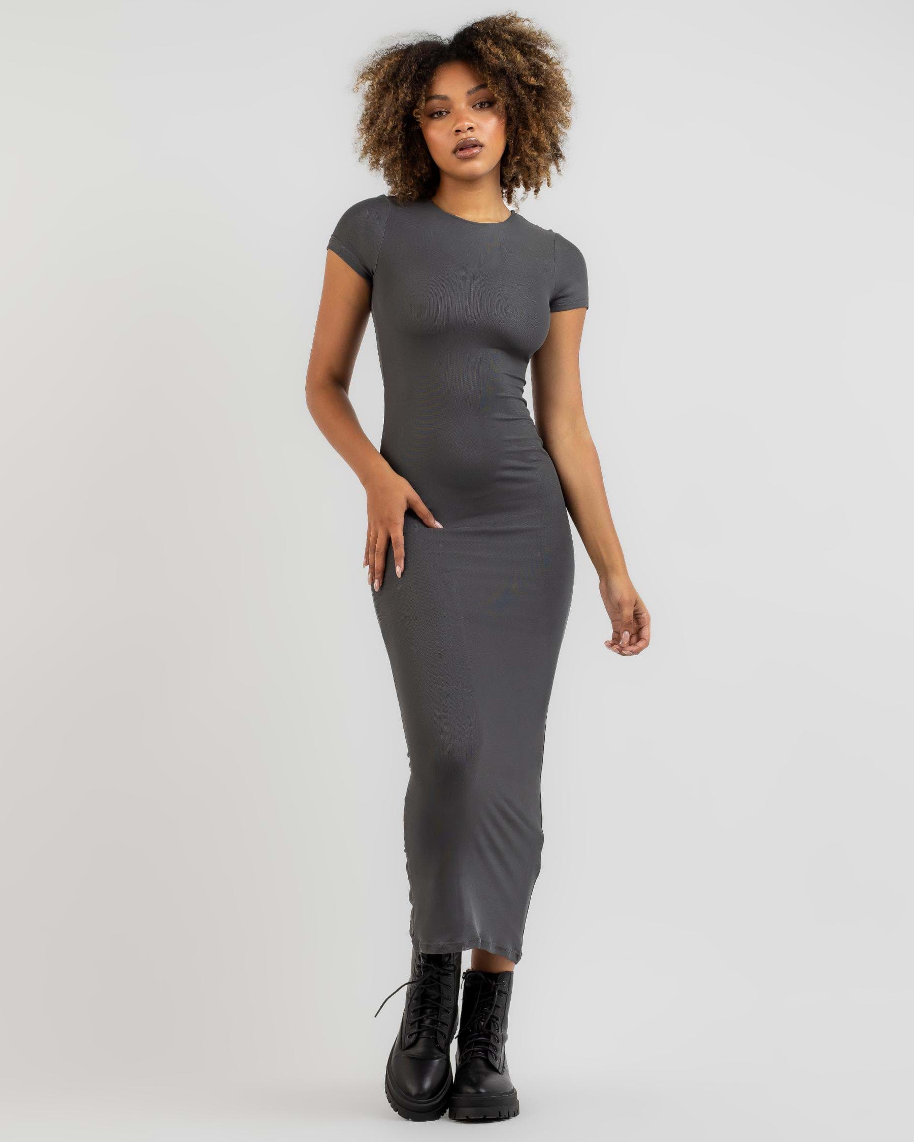 Ava And Ever Zelda Maxi Dress In Grey - Fast Shipping & Easy Returns ...