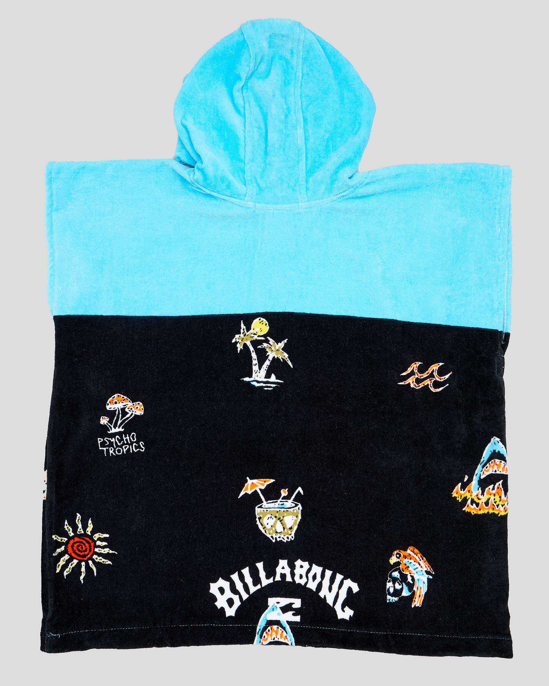 Billabong Groms' Island Towel In Black Fast Shipping & Easy Returns