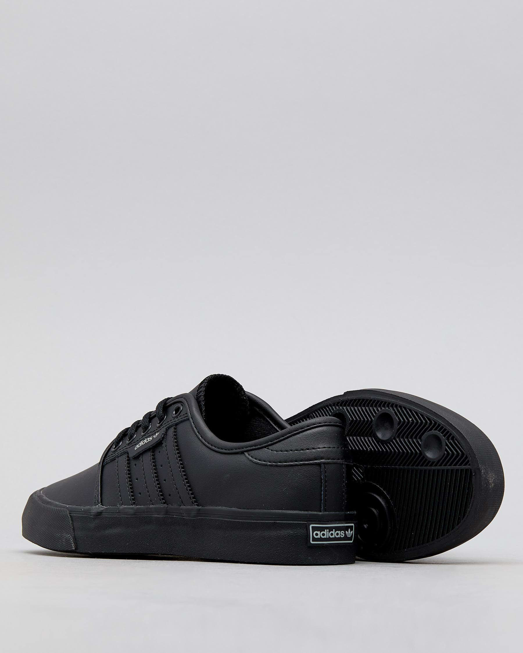 Shop adidas Womens Seeley Shoes In Black Leather - Fast Shipping & Easy ...