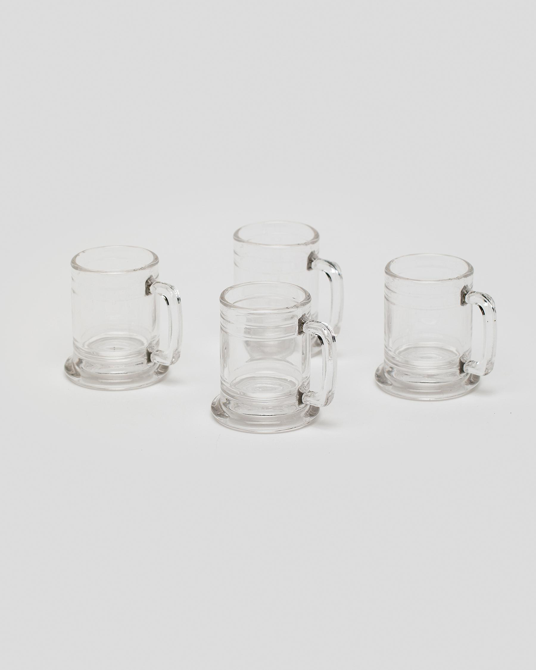 Get It Now Set of 4 Mini Shot Glasses In Clear FREE* Shipping & Easy