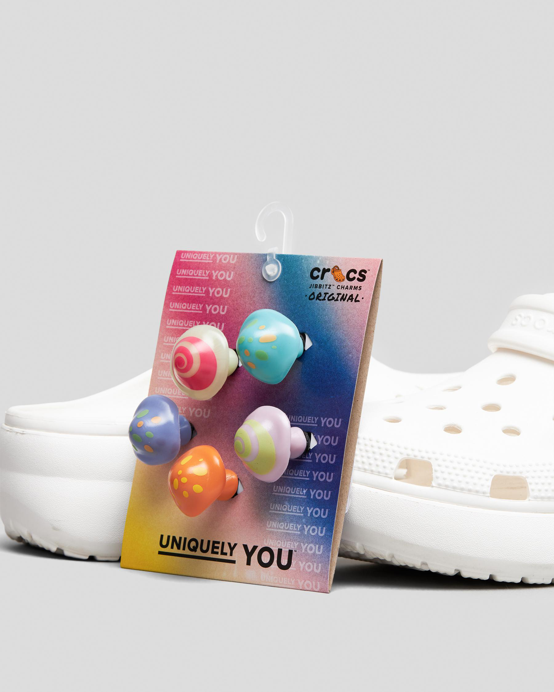 Shop Crocs Far Out Shroom Jibbitz 5 Pack In Multi Fast Shipping