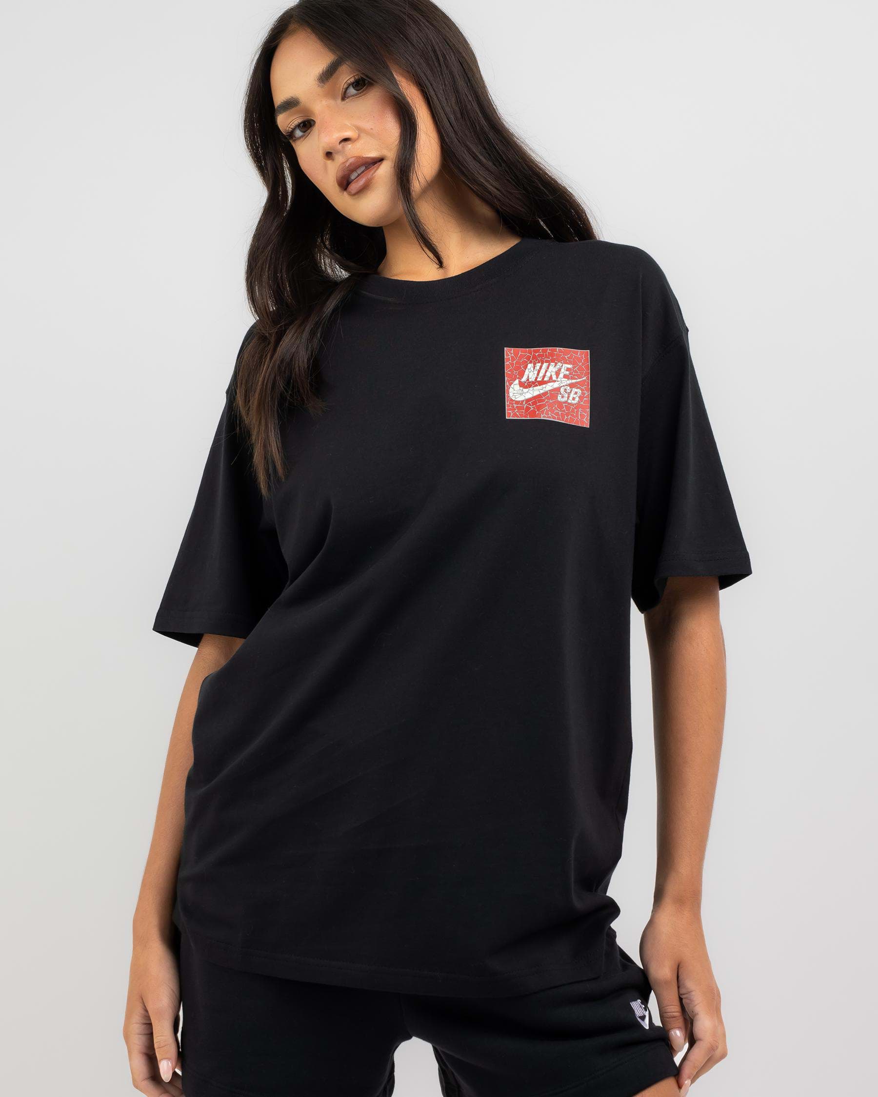 Shop Nike SB Mosaic T-Shirt In Black - Fast Shipping & Easy Returns ...