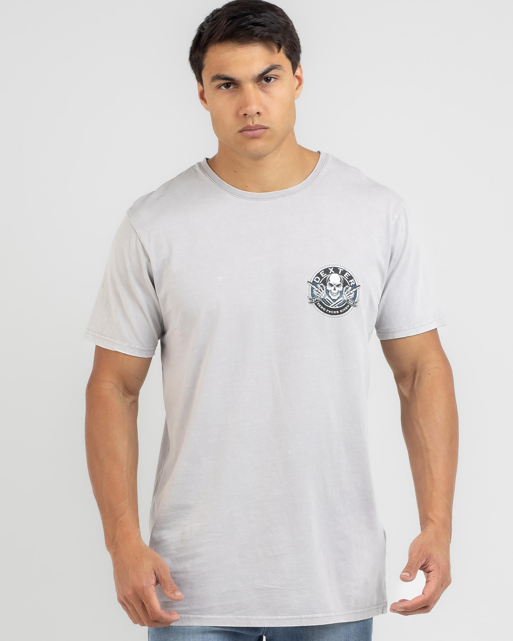 Dexter Zero'd Out T-Shirt In Lt Grey Acid - Fast Shipping & Easy ...