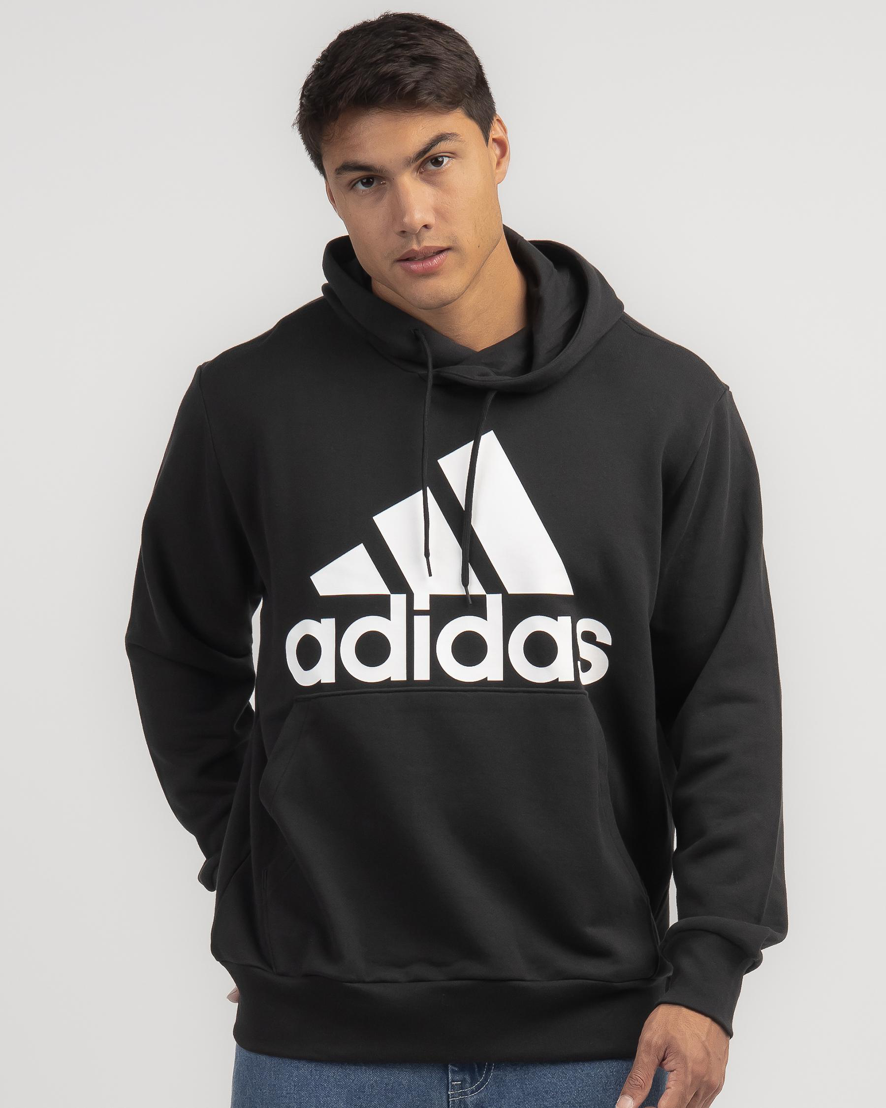 Adidas Big Logo Hoodie In Black - Fast Shipping & Easy Returns - City ...
