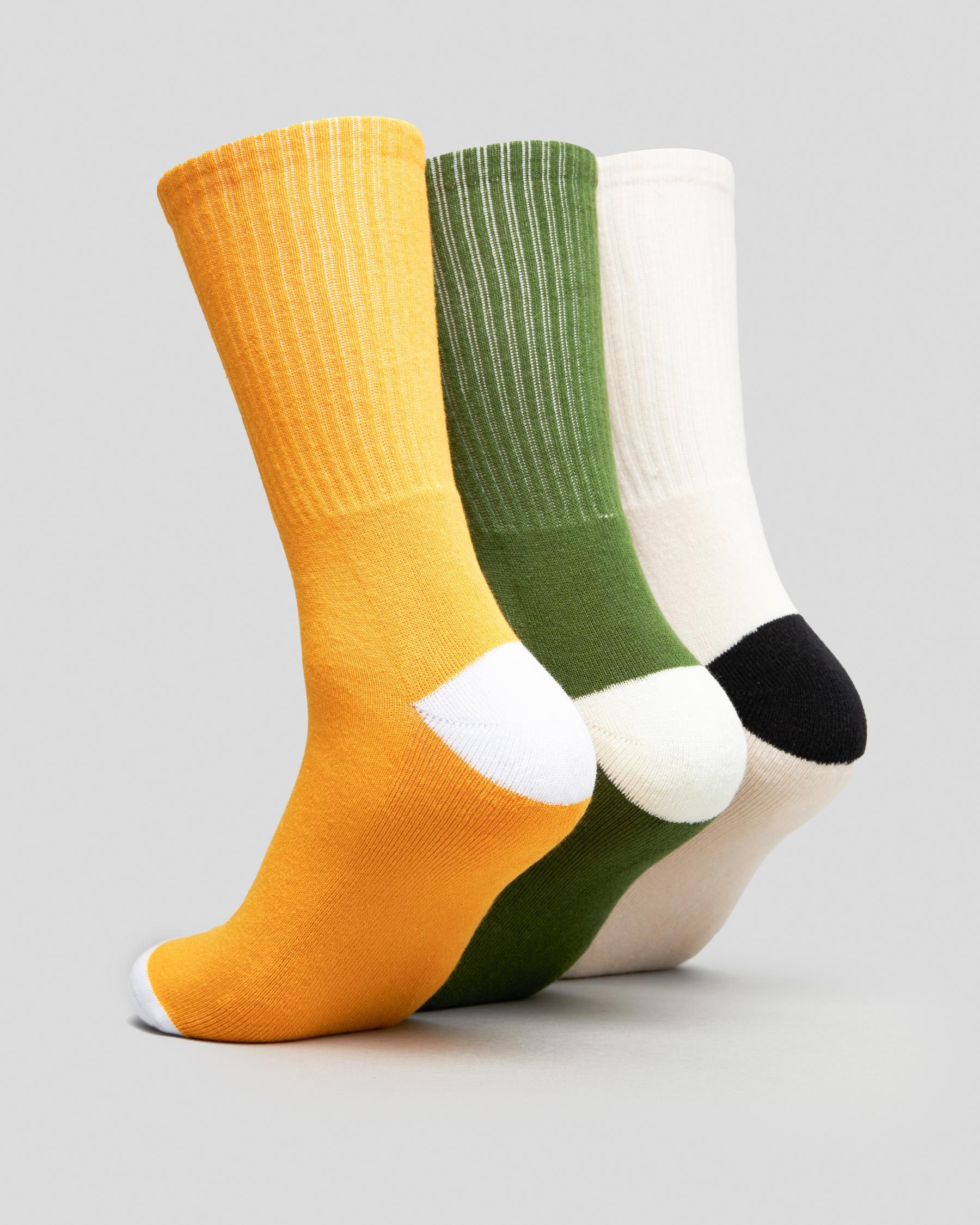 Stussy Sport Socks 3 Pack In Multi - Fast Shipping & Easy Returns ...