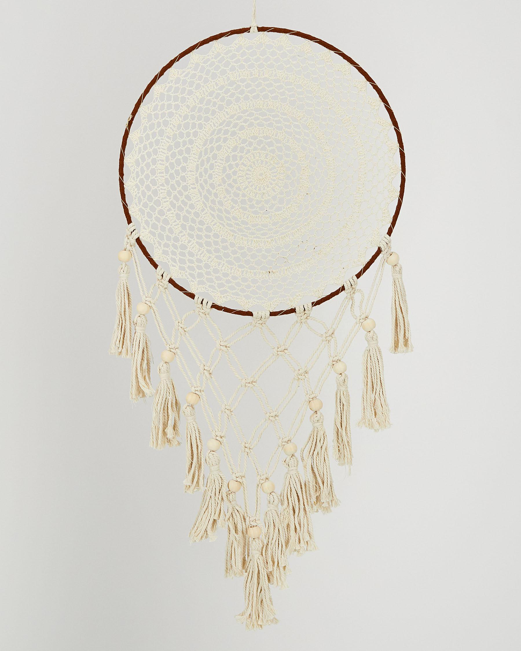Shop Mooloola Sweet Dreams Dream Catcher In Cream Fast Shipping