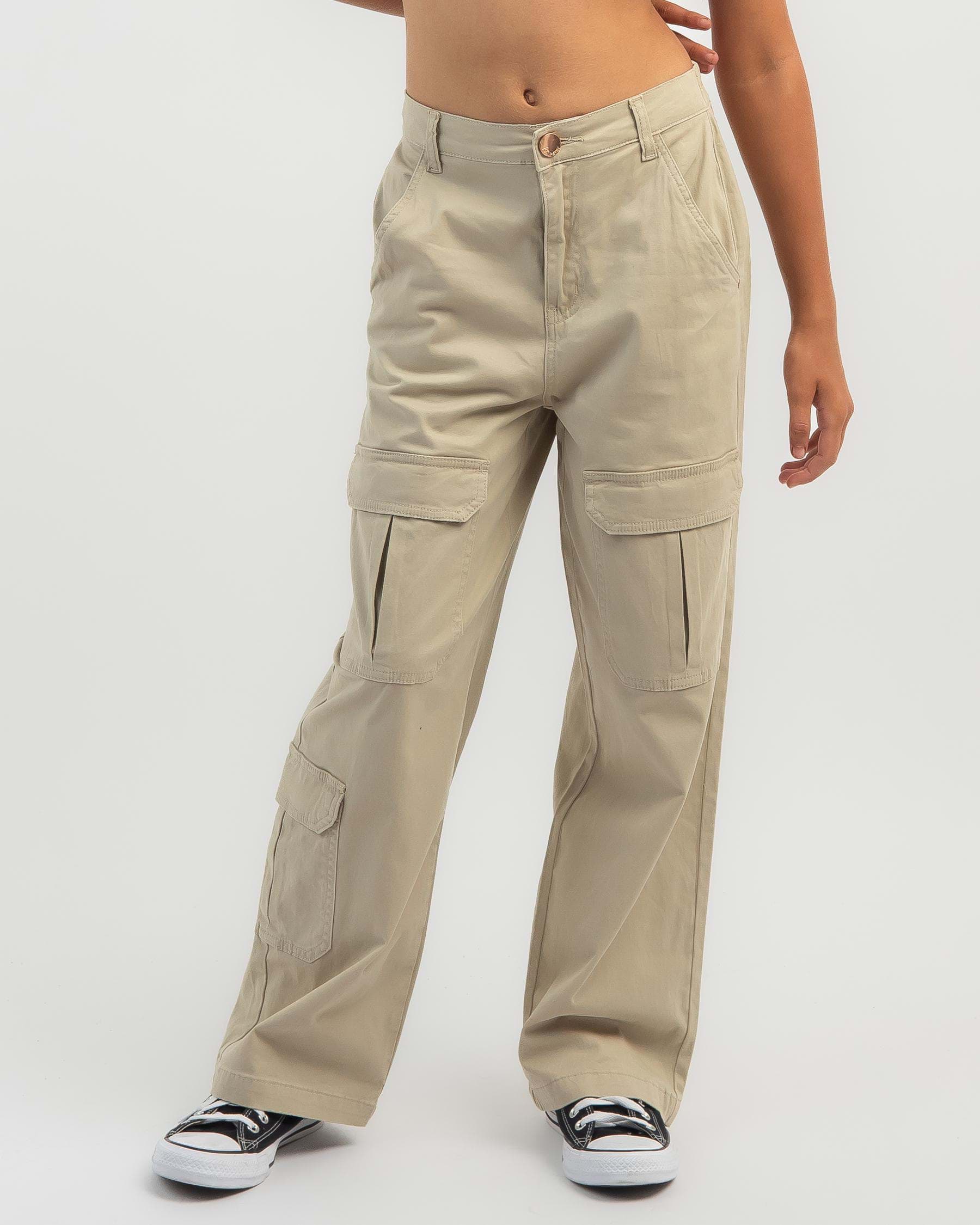 Shop Ava And Ever Girls' Crew Pants In Beige - Fast Shipping & Easy ...