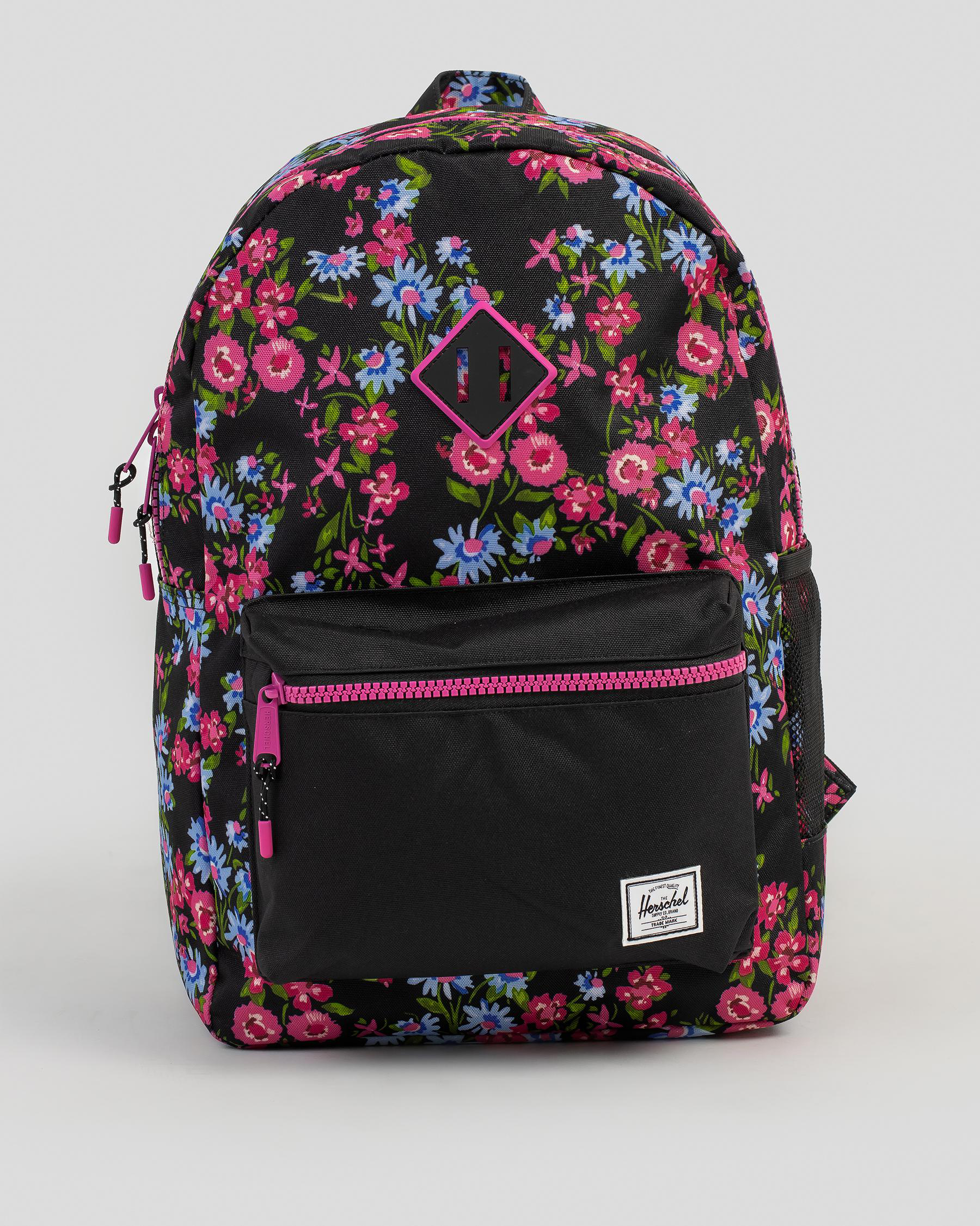 Herschel Heritage Youth XL Backpack In Bloom Floral Fast Shipping