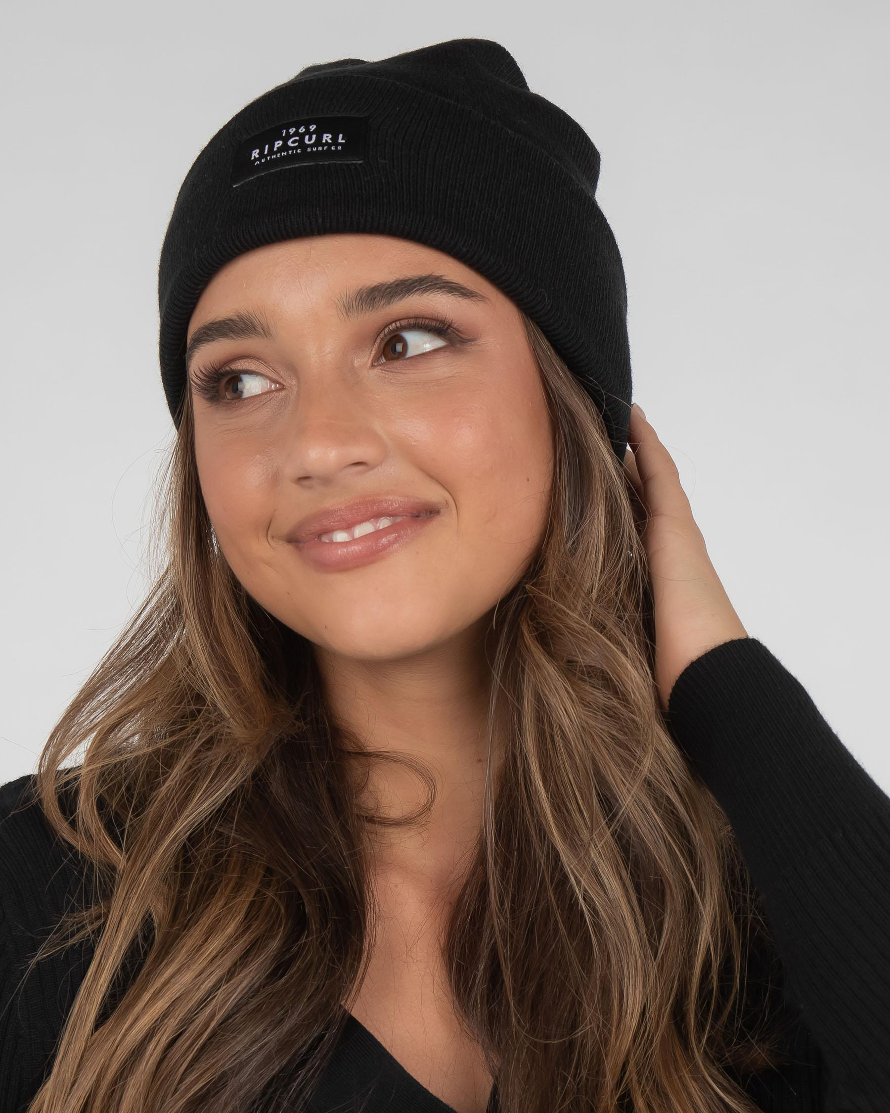 Shop Rip Curl Premium Surf Beanie In Black Fast Shipping & Easy Returns City Beach Australia