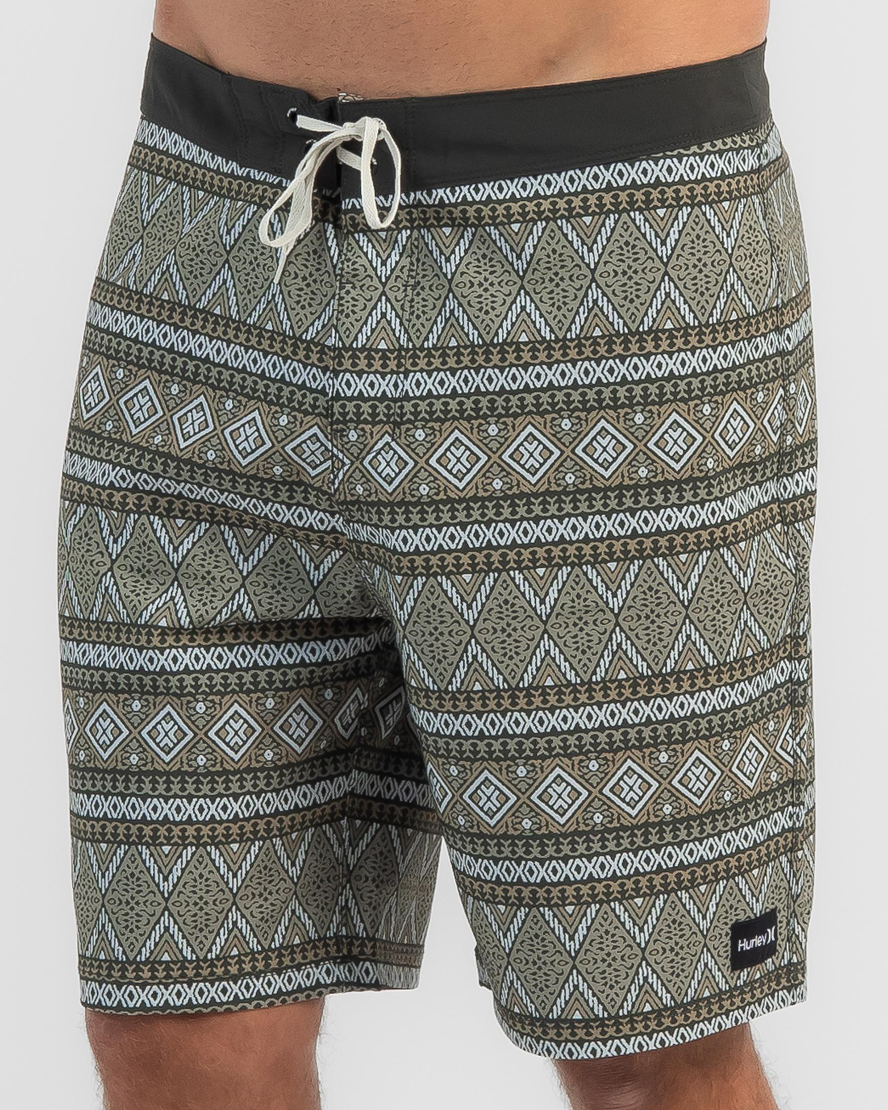 Shop Hurley Weekender 20" Board Shorts In Dark Green Fast Shipping