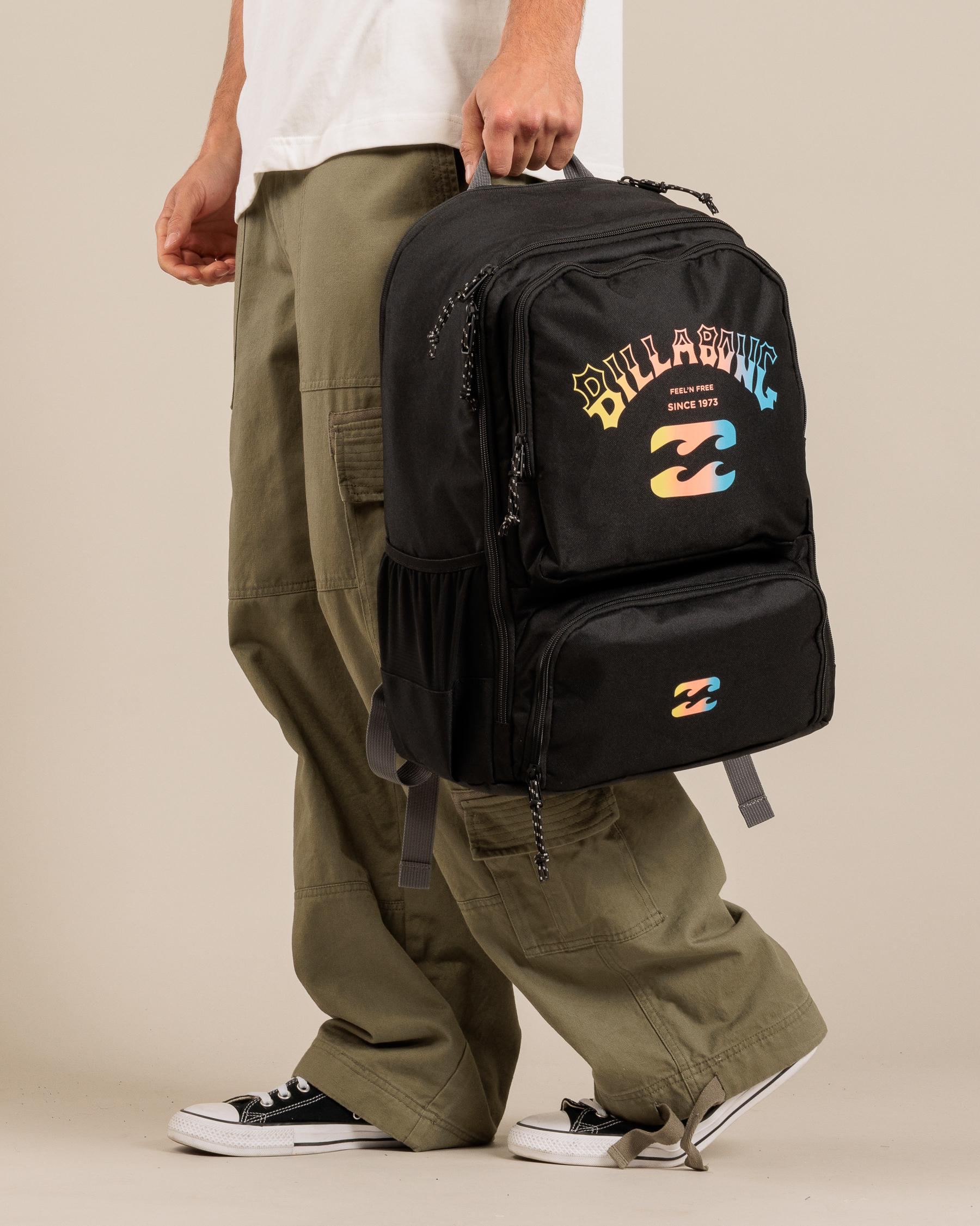 Shop Billabong Juggernaught Backpack In Black Fade Fast Shipping