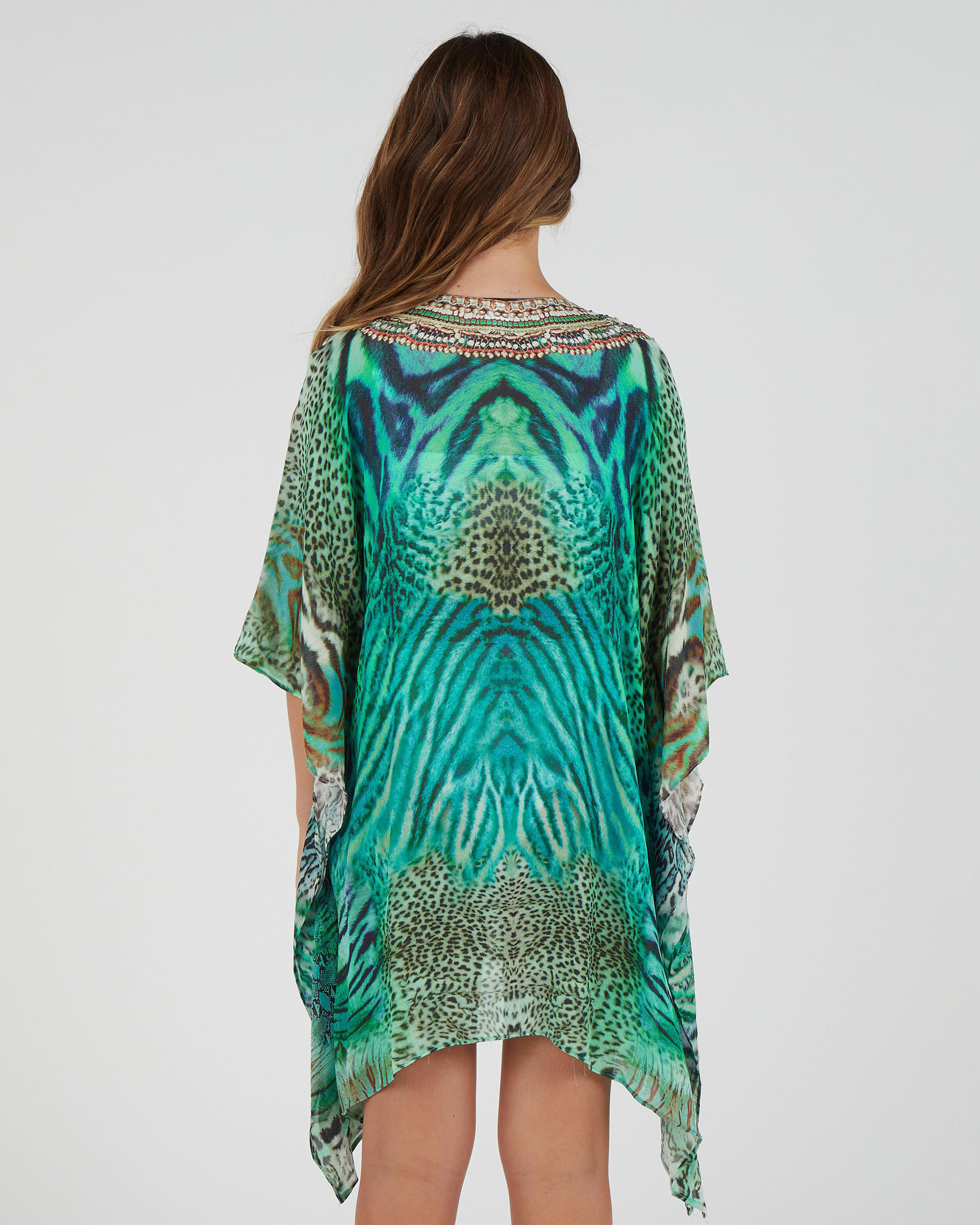 Kaiami Girls' Amazon Beach Cover In Green Fast Shipping & Easy