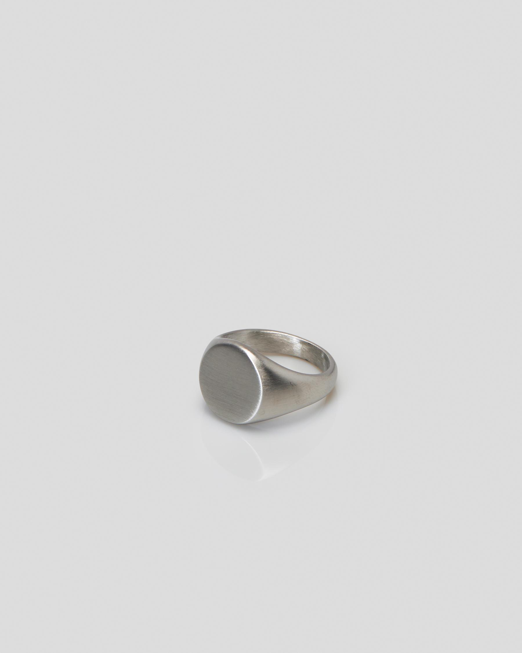 Shop REPUBLIK Signet Ring In Silver - Fast Shipping & Easy Returns ...