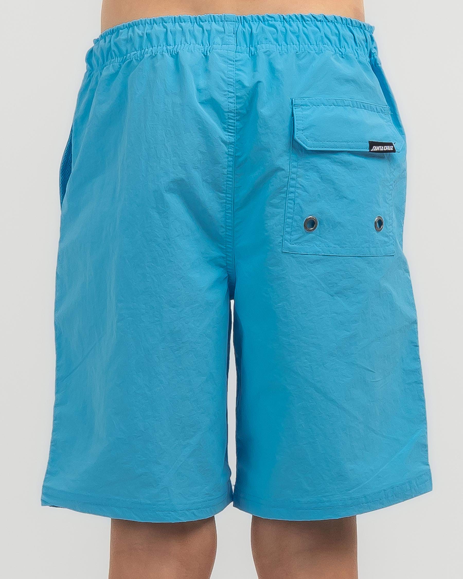 Shop Santa Cruz Boys' Classic Dot Cruizer Shorts In Turquoise - Fast ...