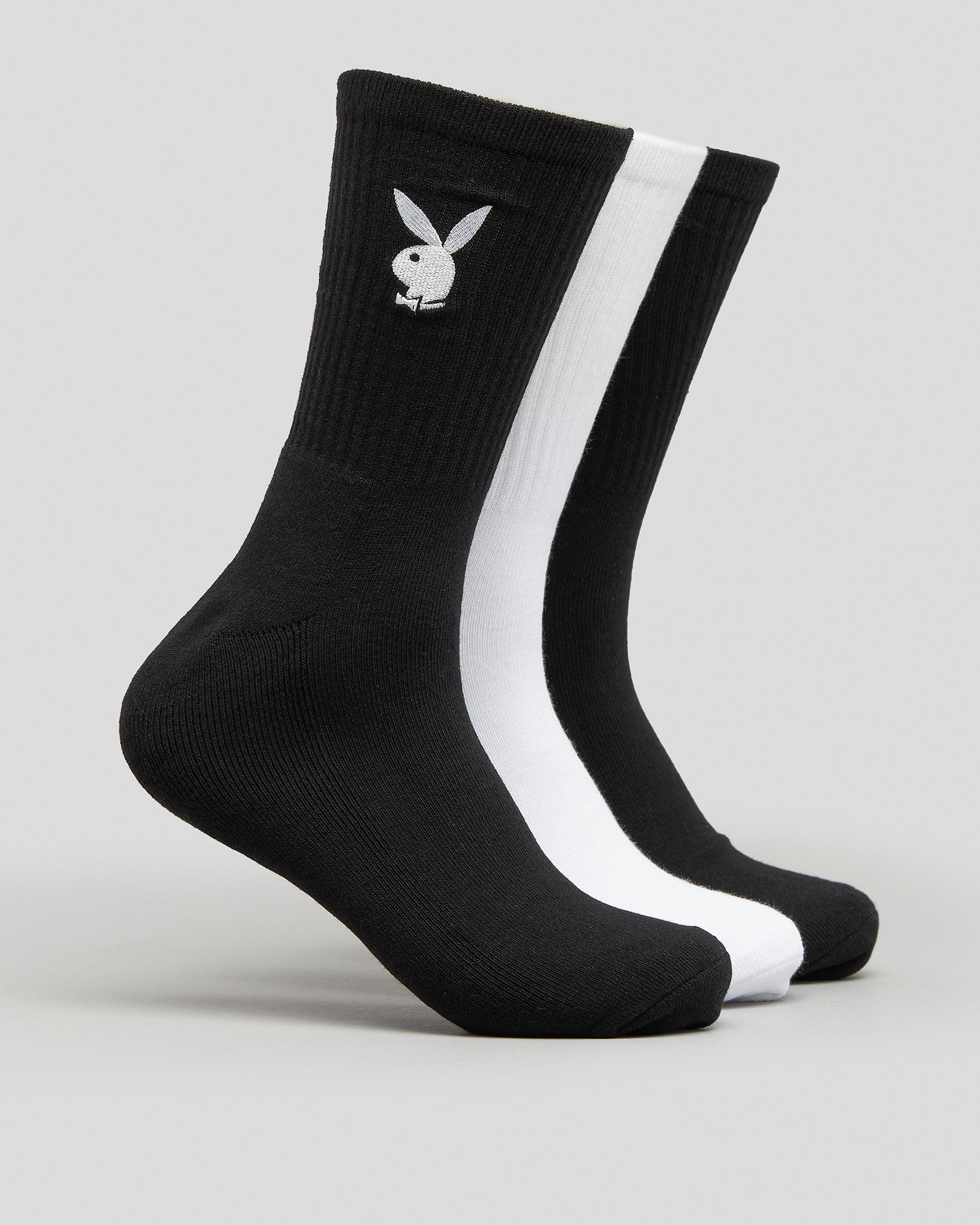 Playboy Bunny Basics Socks In Black/white - FREE* Shipping & Easy ...