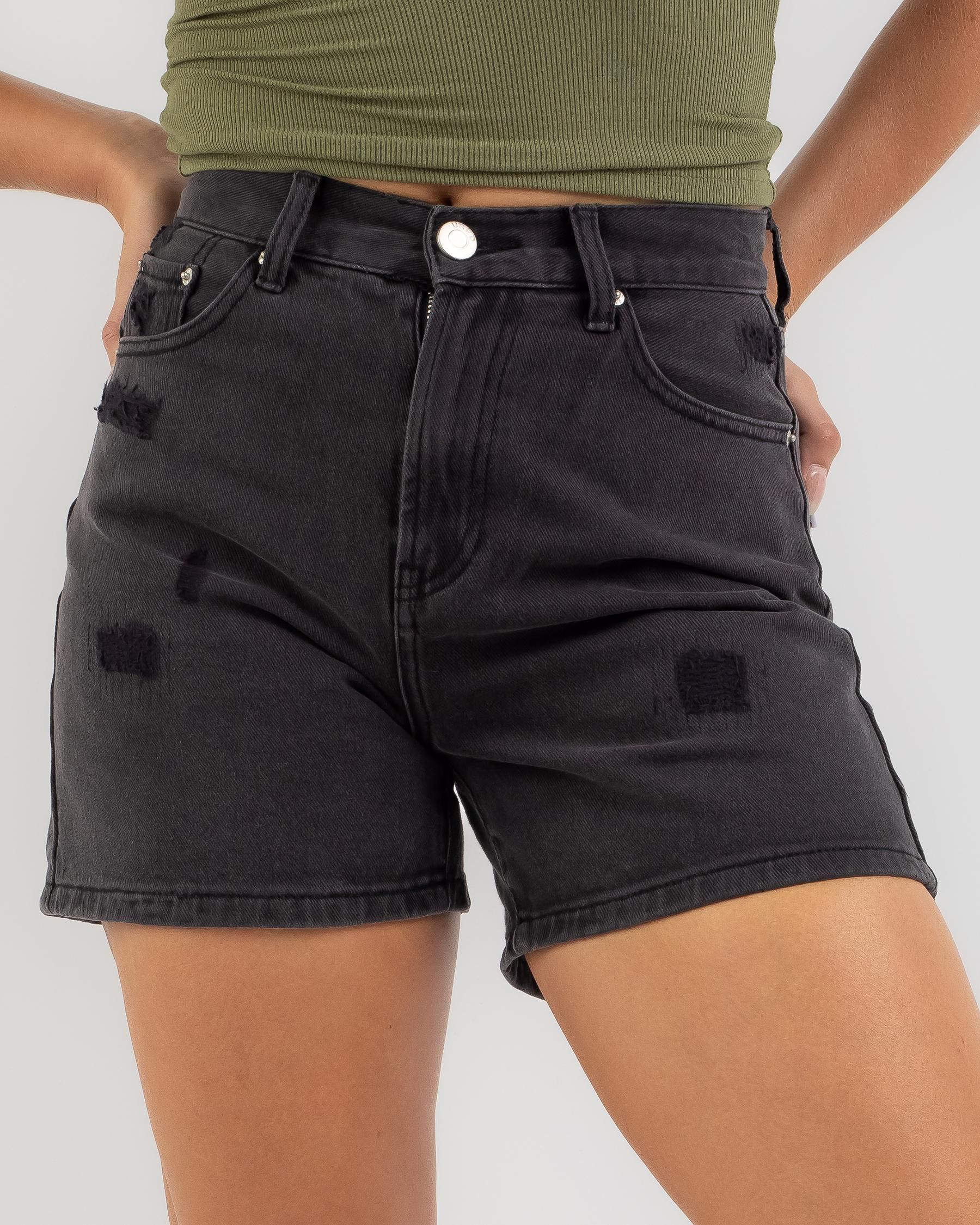 Shop Used Ryker Shorts In Faded Washed Black - Fast Shipping & Easy ...