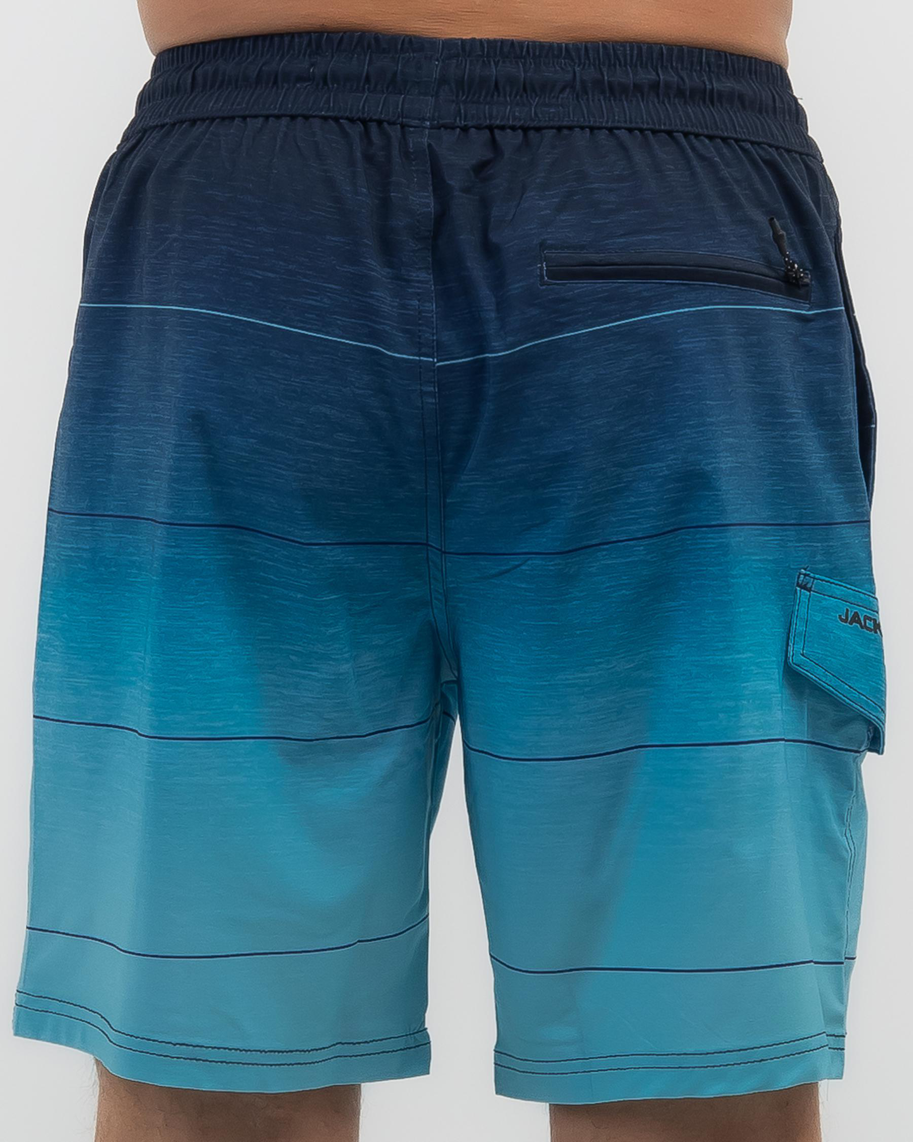 Shop Jacks Coastland Board Shorts In Blue Fade Fast Shipping & Easy