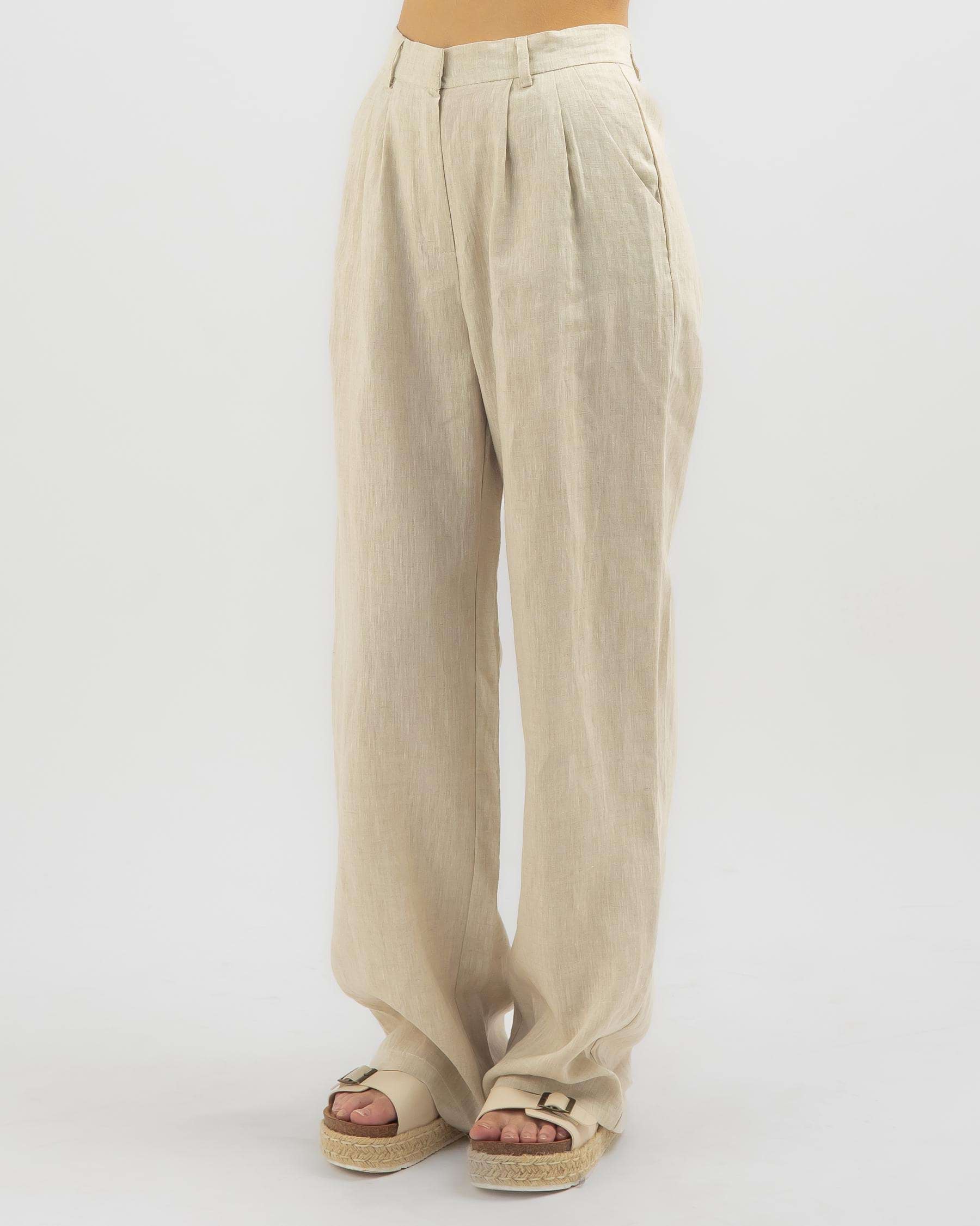 YH & Co Amelie Pants In Beige - Fast Shipping & Easy Returns - City ...