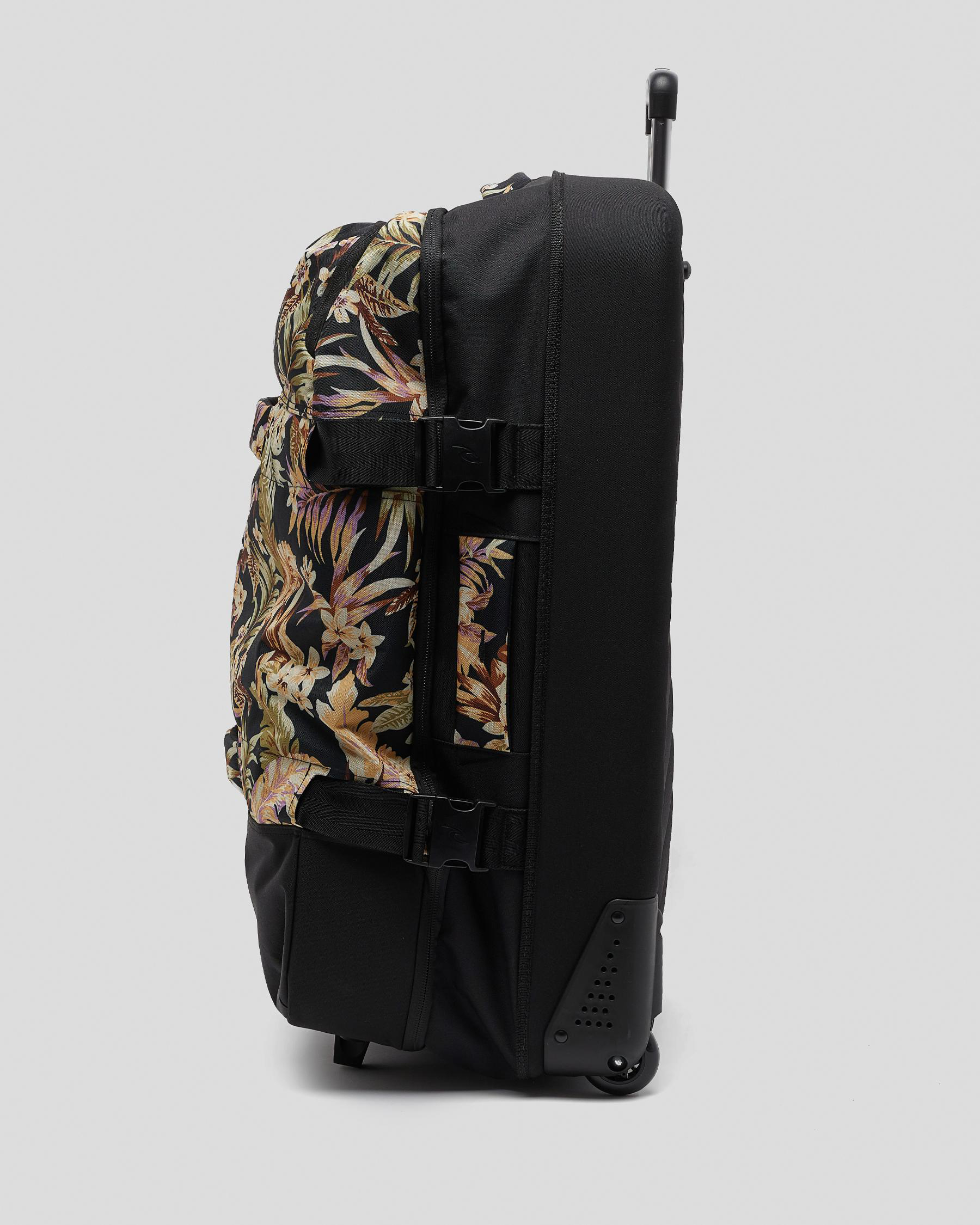 Shop Rip Curl FLight Global Sunday Large Wheeled Travel Bag In Black Fast Shipping & Easy