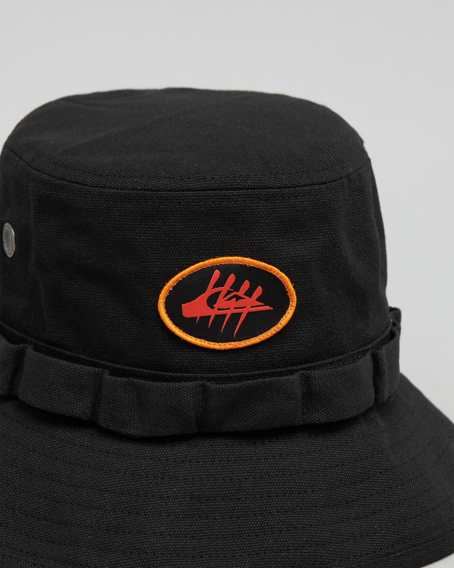 Shop Quiksilver GLand Boonie Hat In Black Fast Shipping & Easy