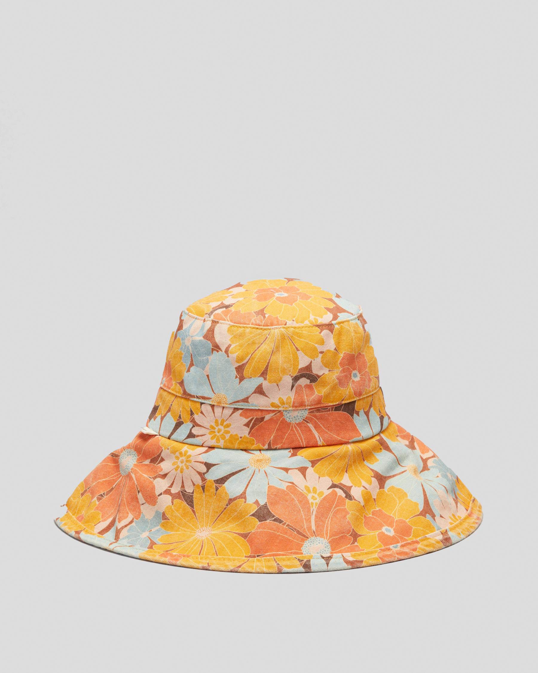 Shop Rip Curl Tres Cool Bucket Hat In Dusty Orange - Fast Shipping ...