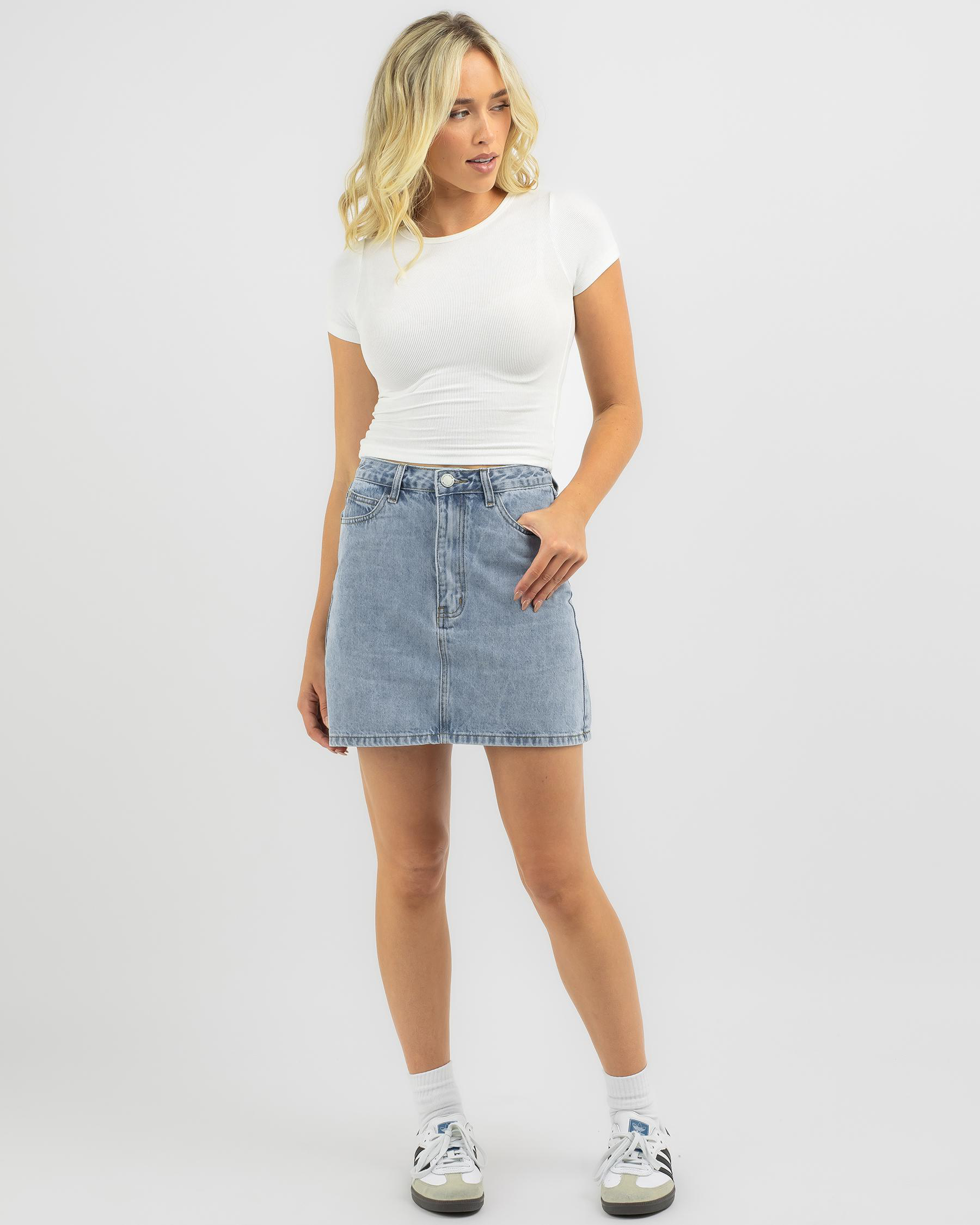 Nedda Skirt Light Blue Denim main image 1