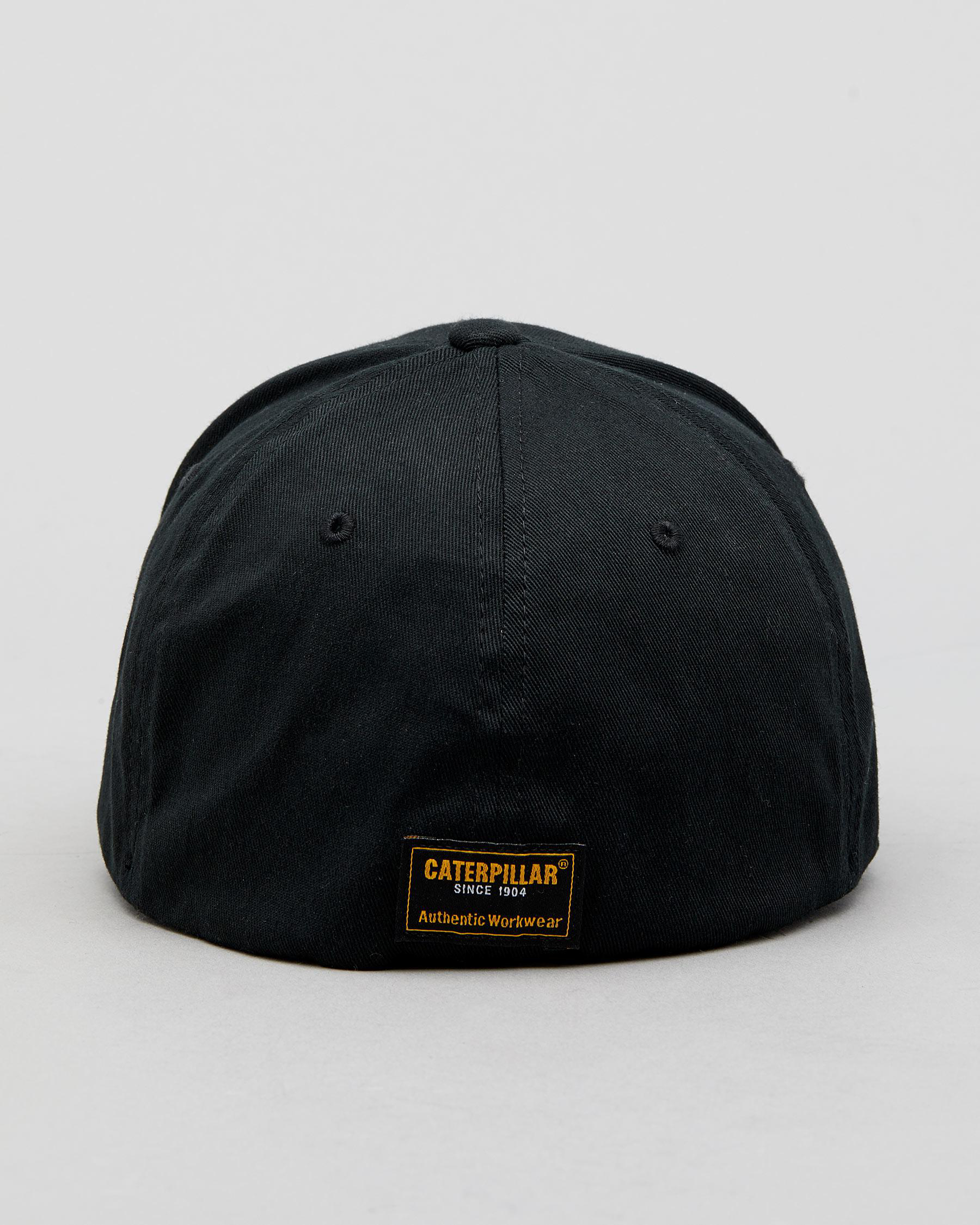 Shop Cat Trademark Stretch Fit Cap In Black - Fast Shipping & Easy ...