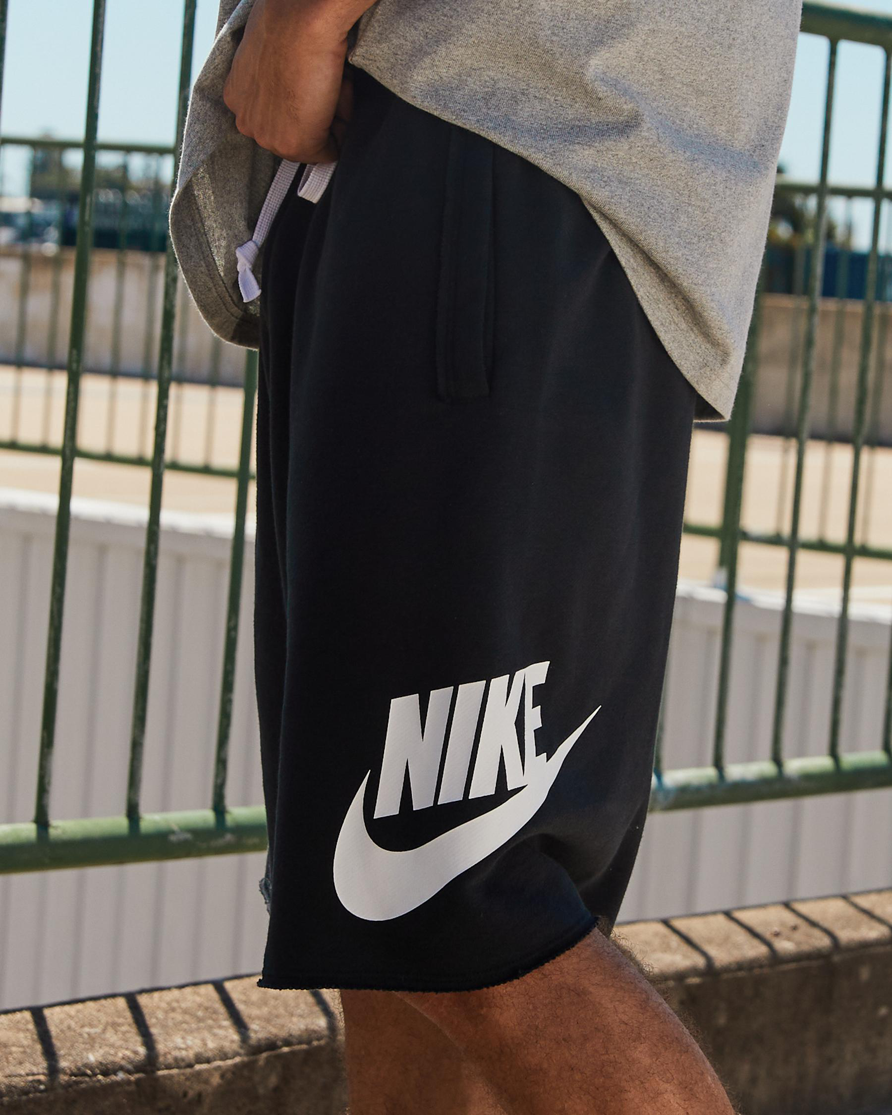 nike fleece alumni shorts