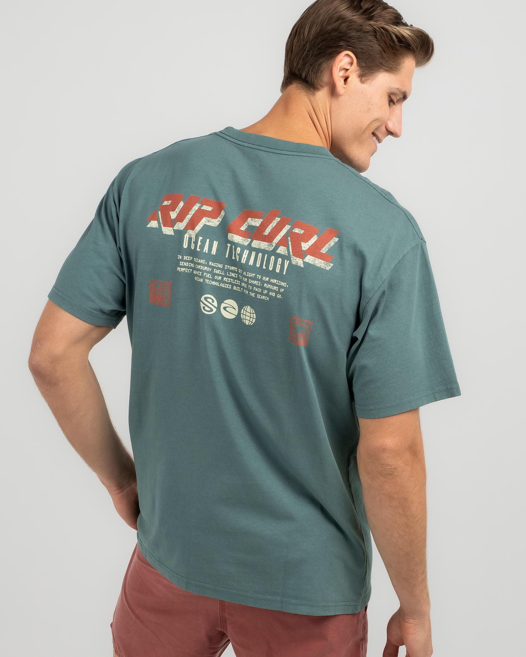 Shop Rip Curl Horizons T-Shirt In Bluestone - Fast Shipping & Easy ...