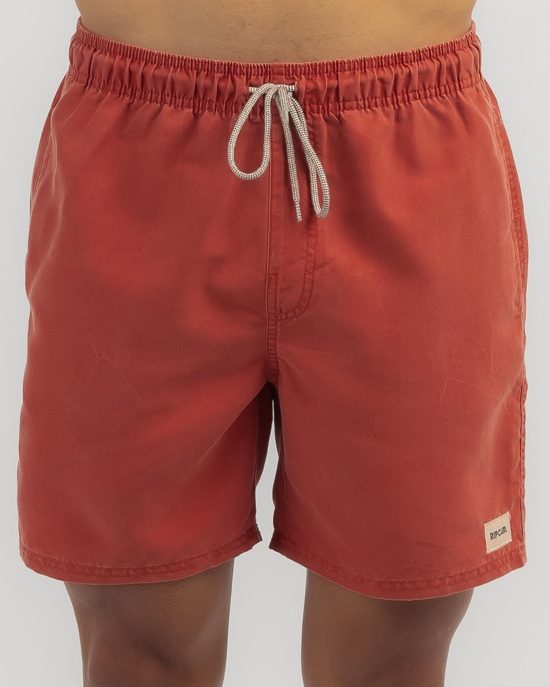 Shop Rip Curl Bondi Volley Board Shorts In Spiced Rum Fast Shipping
