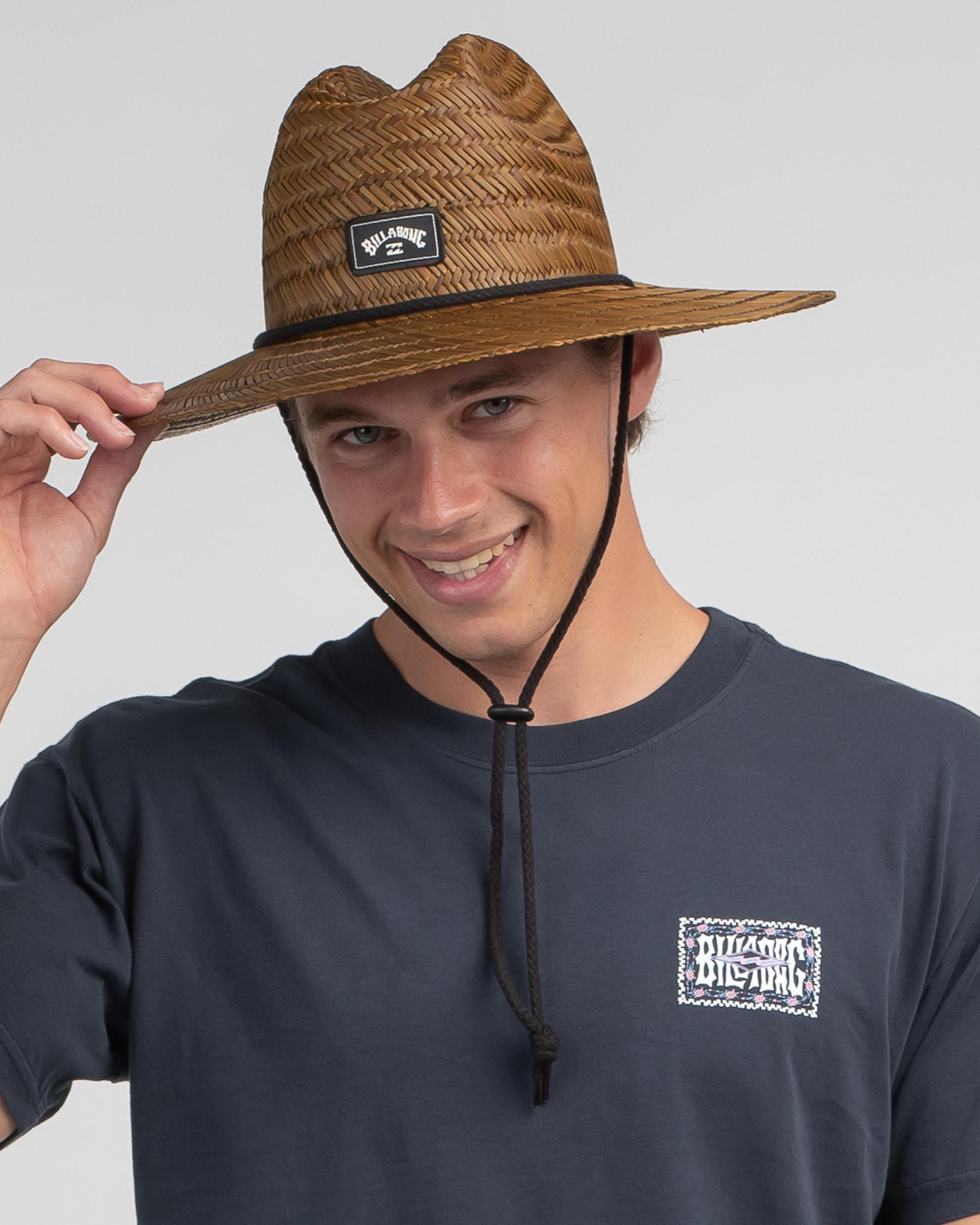Billabong Tides Straw Hat In Brown Fast Shipping & Easy Returns