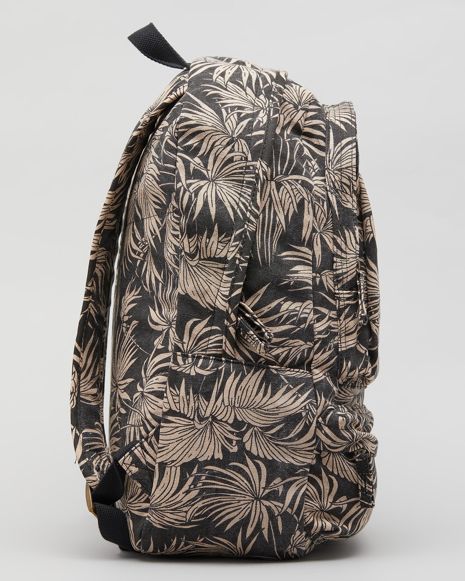 Billabong Shaded Palms Backpack In Off Black - Fast Shipping & Easy ...