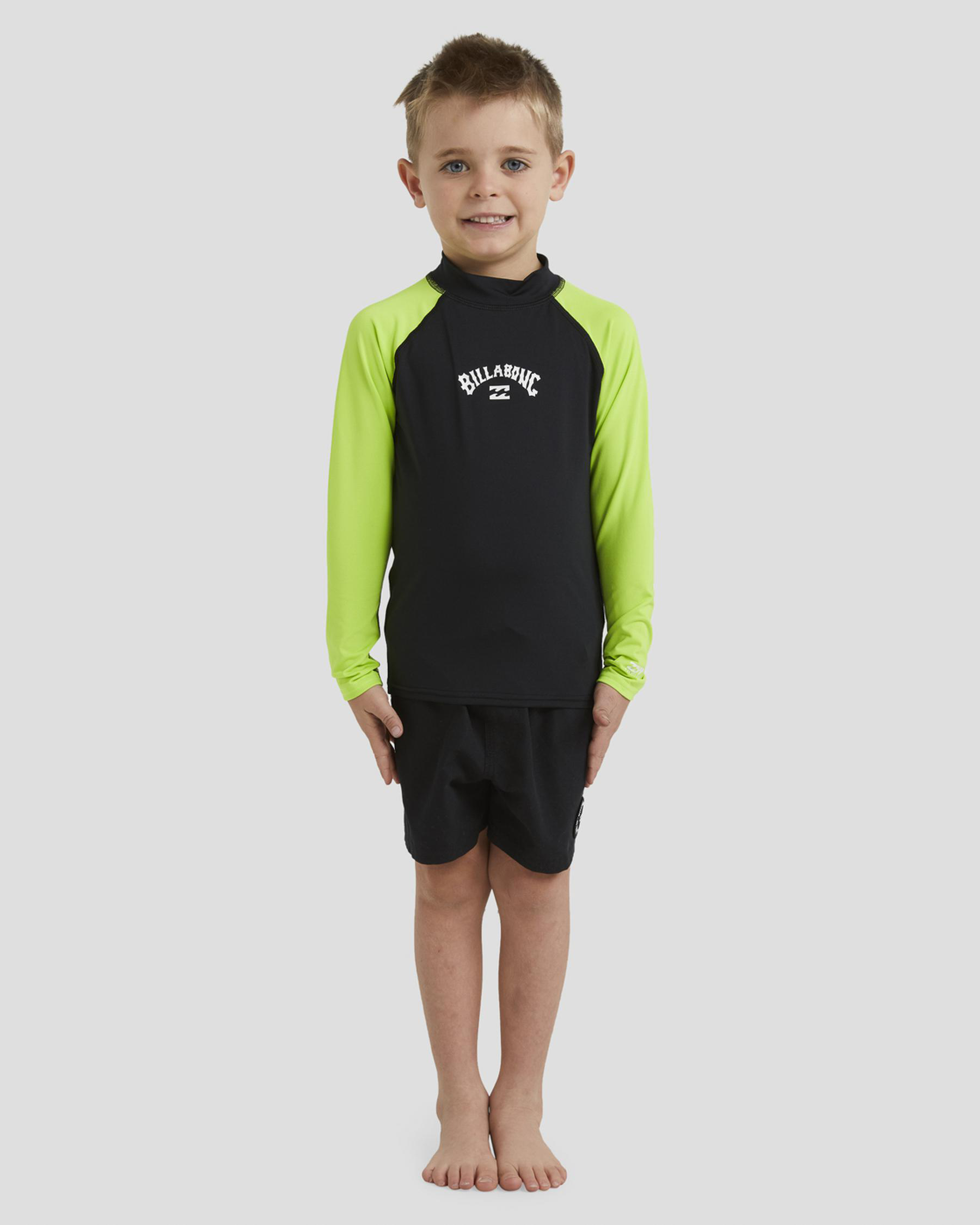 Billabong Boys 0 7 Groms Dot Com T Shirt (Yellow)