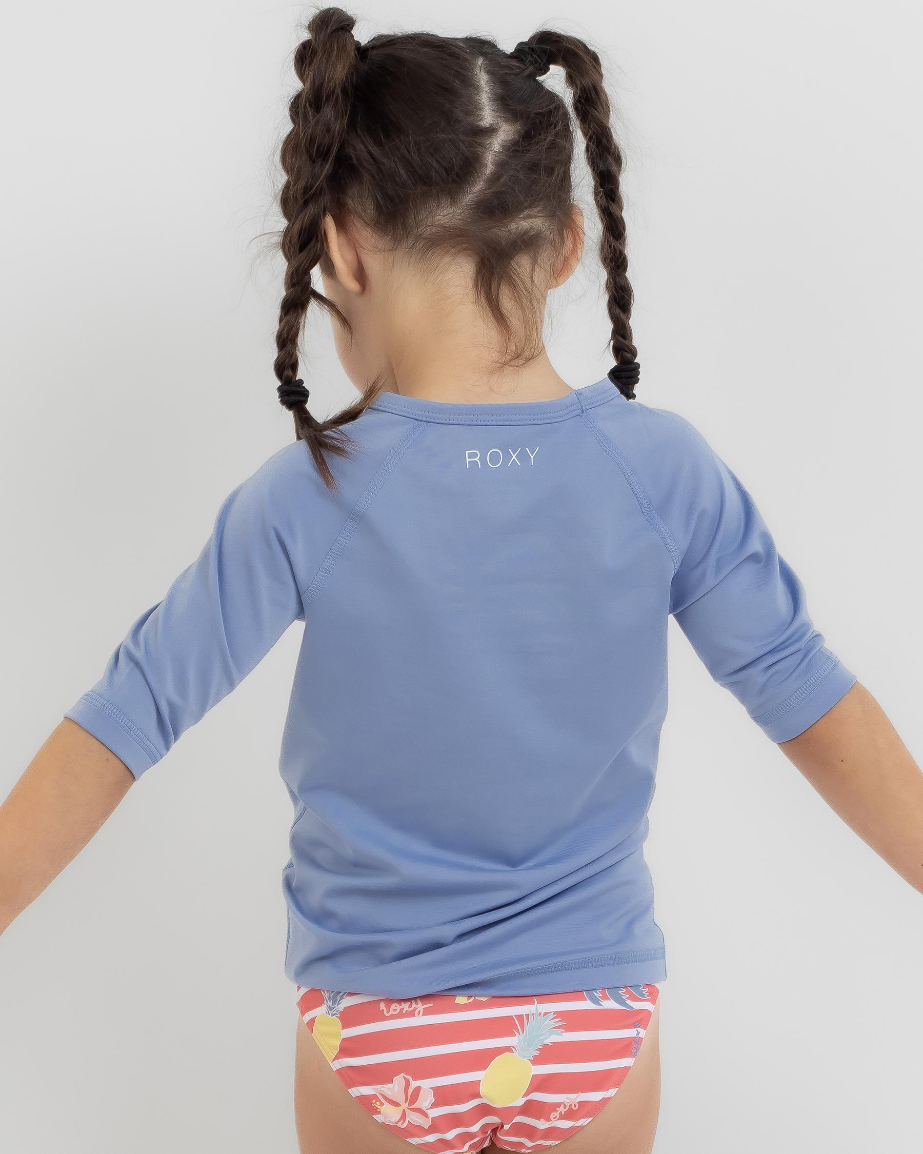 Roxy Toddlers' Beach Classics Short Sleeve Rash Vest In Allure | City ...