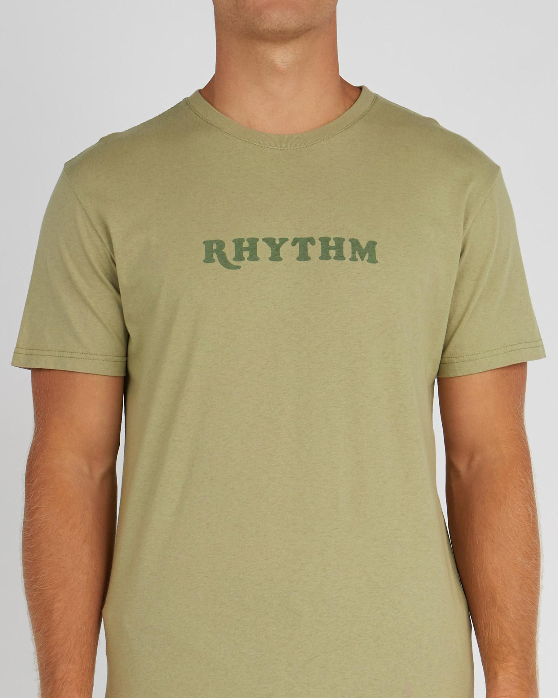 Shop Rhythm Classic T-Shirt In Olive - Fast Shipping & Easy Returns ...